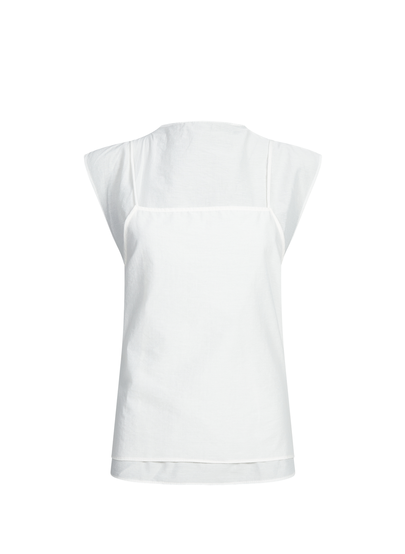 Top superposé Tsilvi en coton mélangé TOPSHOP Beige