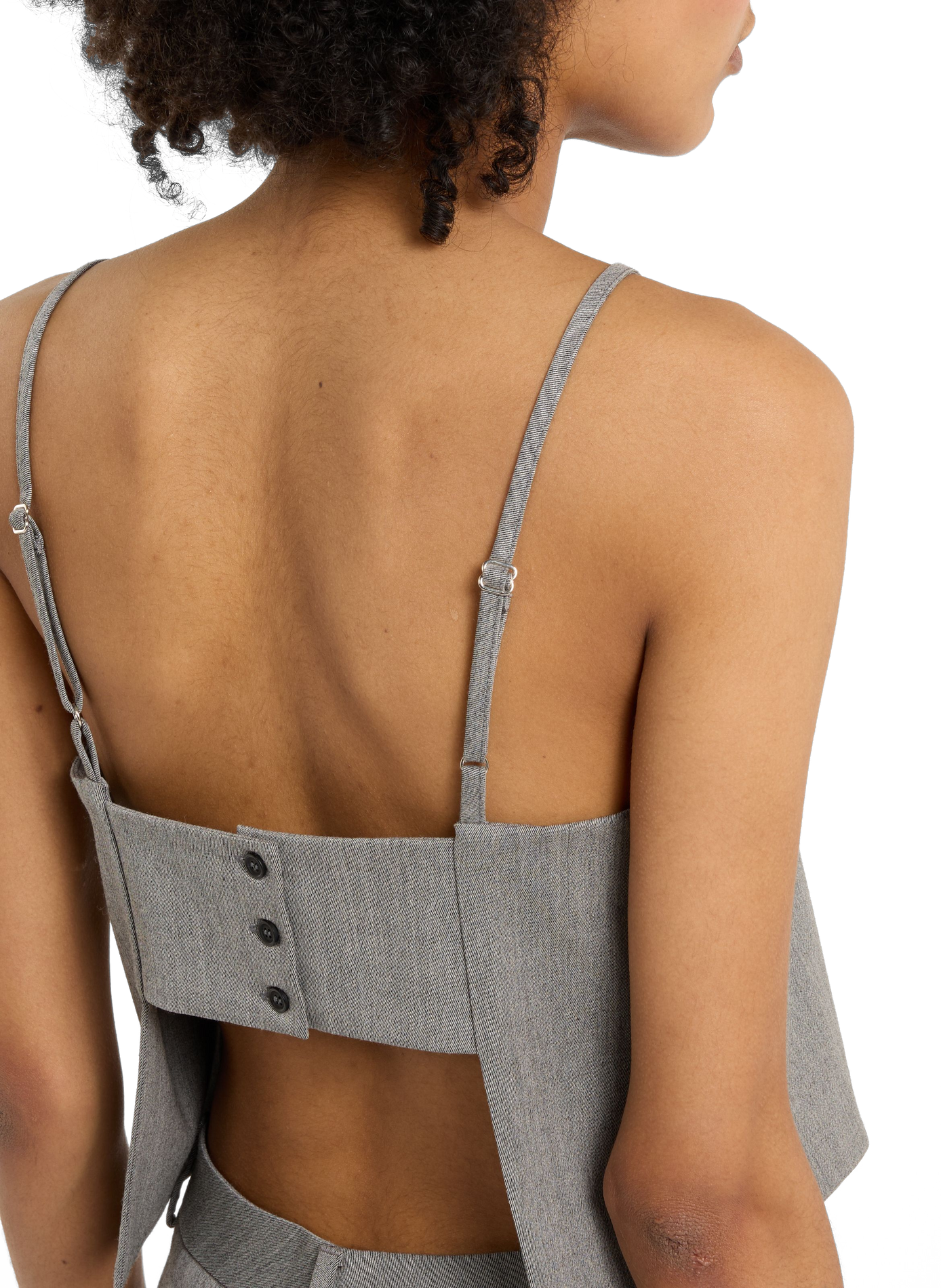 Top Vafi sans manches en laine mélangée SAISON 1865 Gris