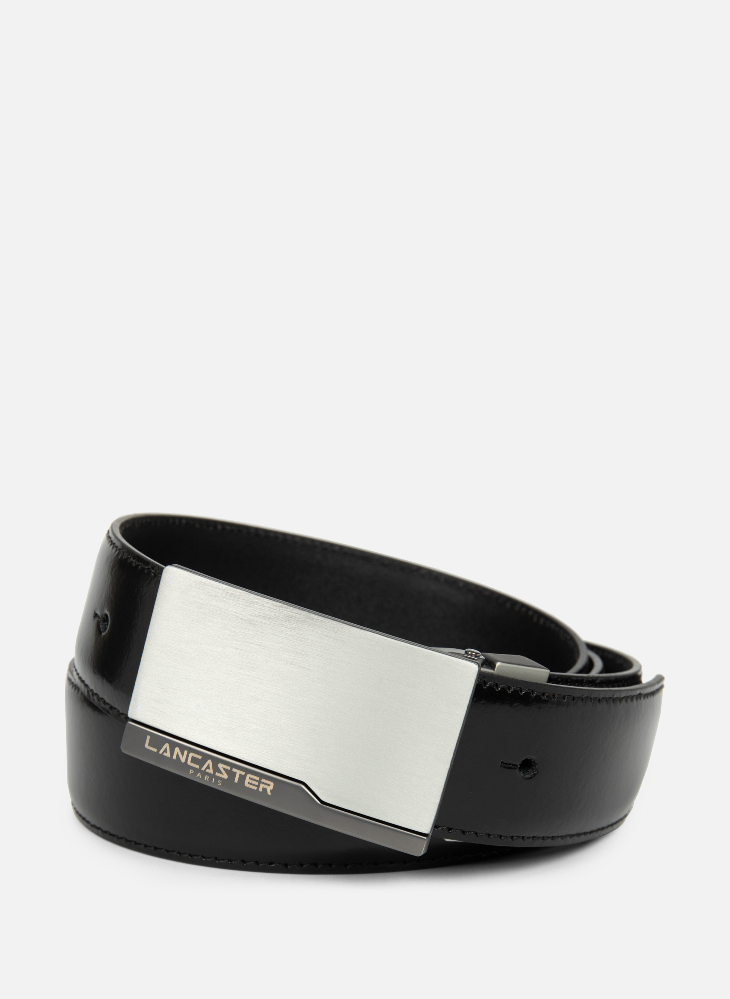 Ceinture - ceinture cuir lisse LANCASTER Noir