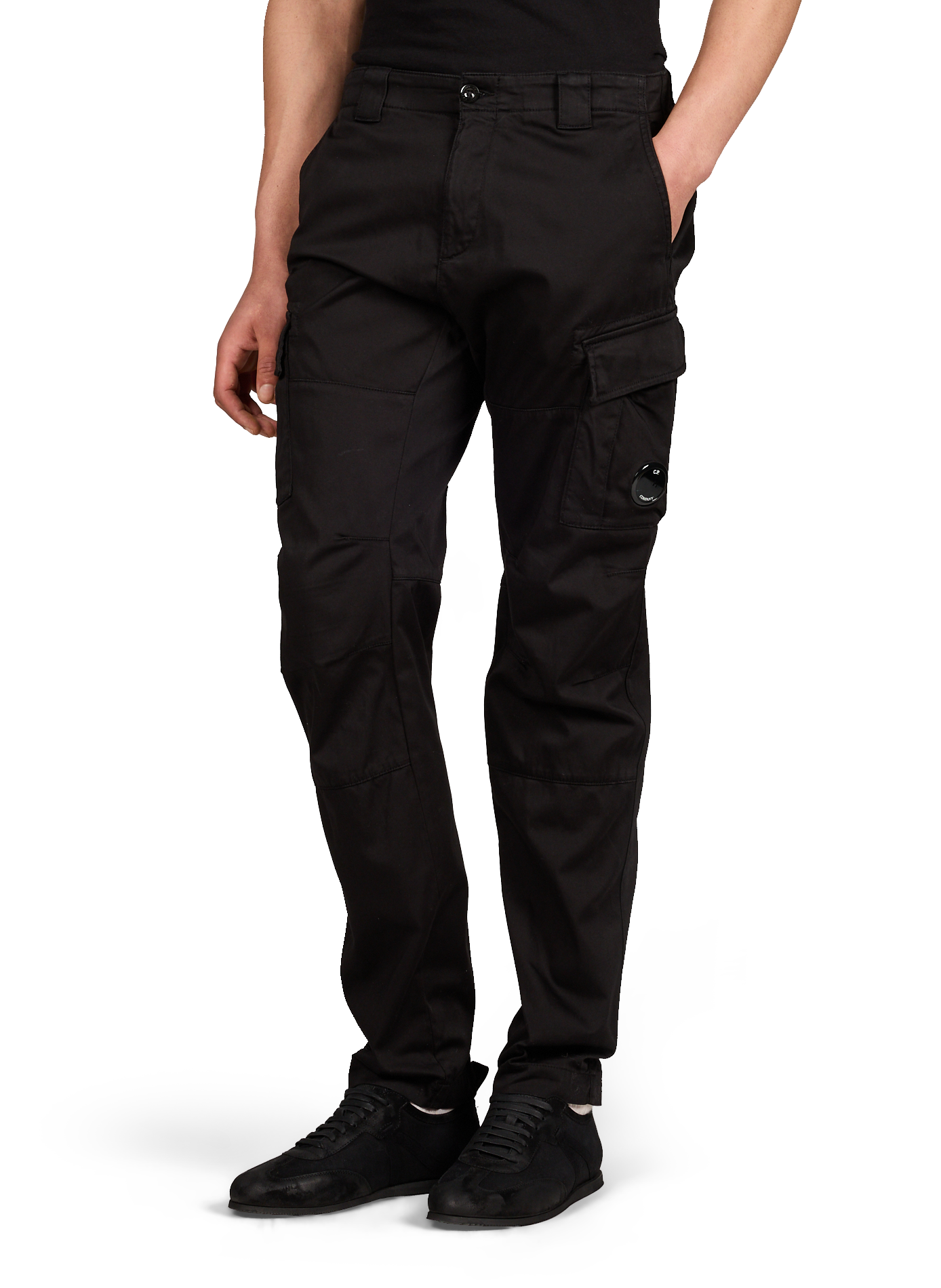 Pantalon en coton mélangé CP COMPANY Noir