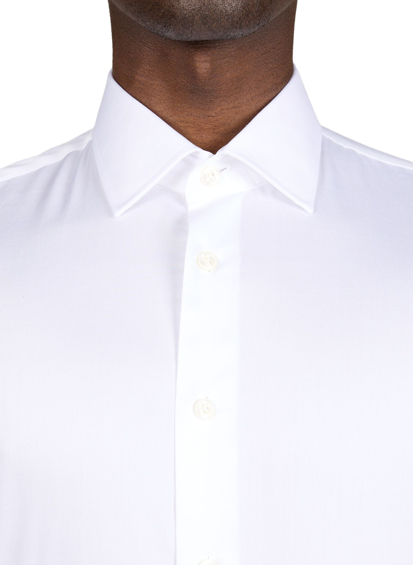 Chemise droite col classique en coton VAN LAACK Blanc