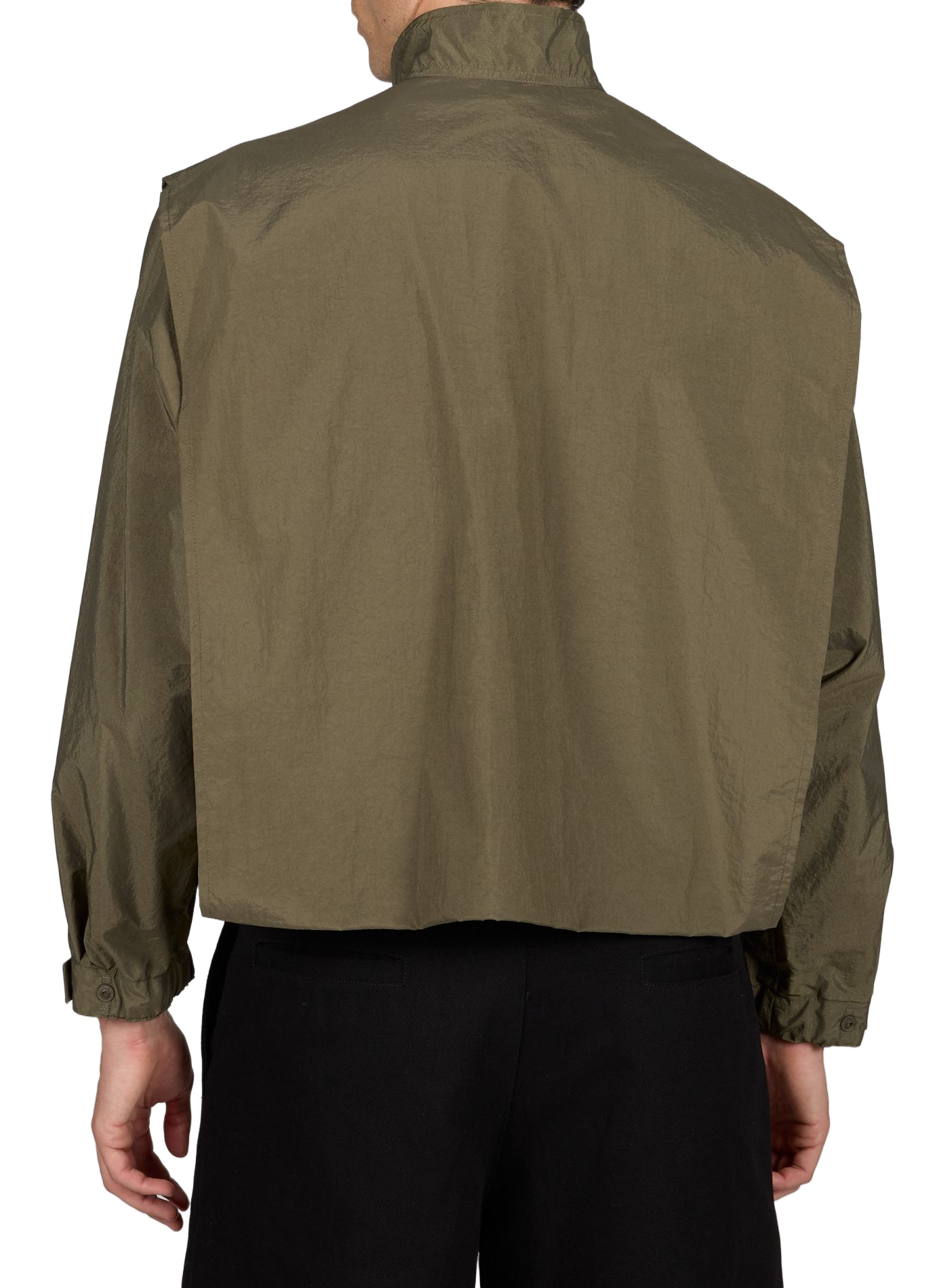 Veste oversize col montant ISSEY MIYAKE Vert