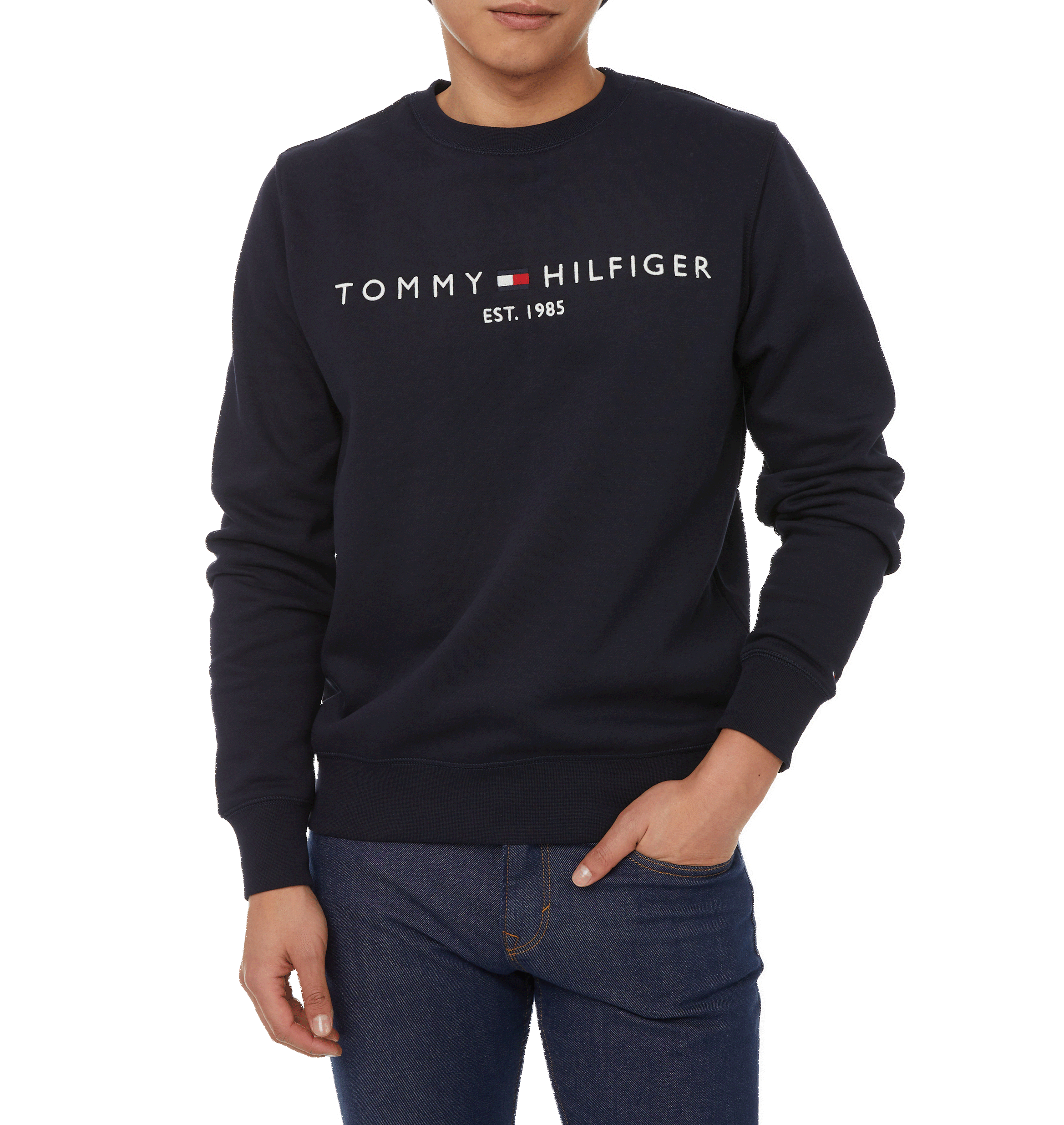 Mixed cotton sweatshirt TOMMY HILFIGER Blue