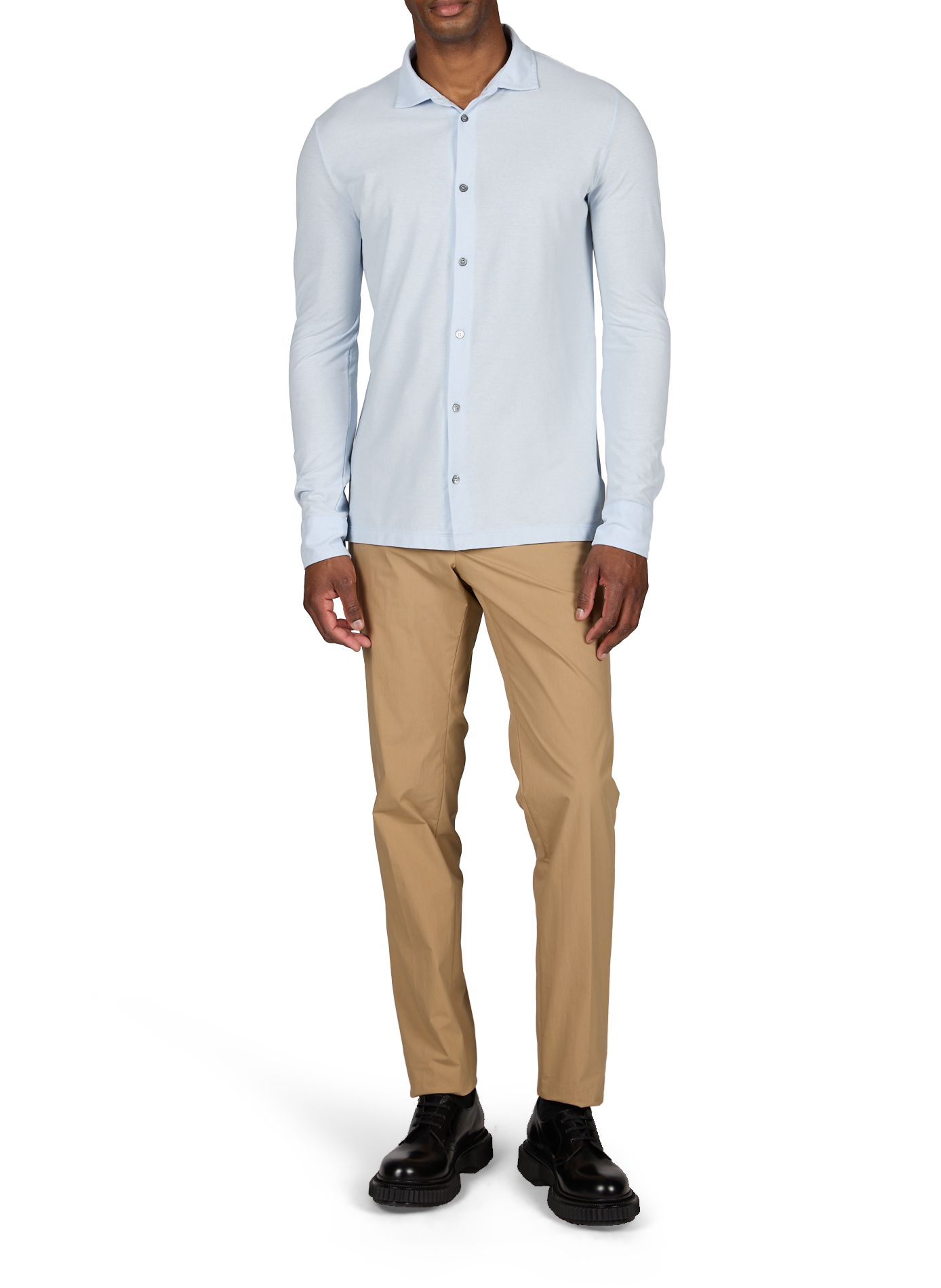 Chemise à col classique en coton SLOWEAR Bleu
