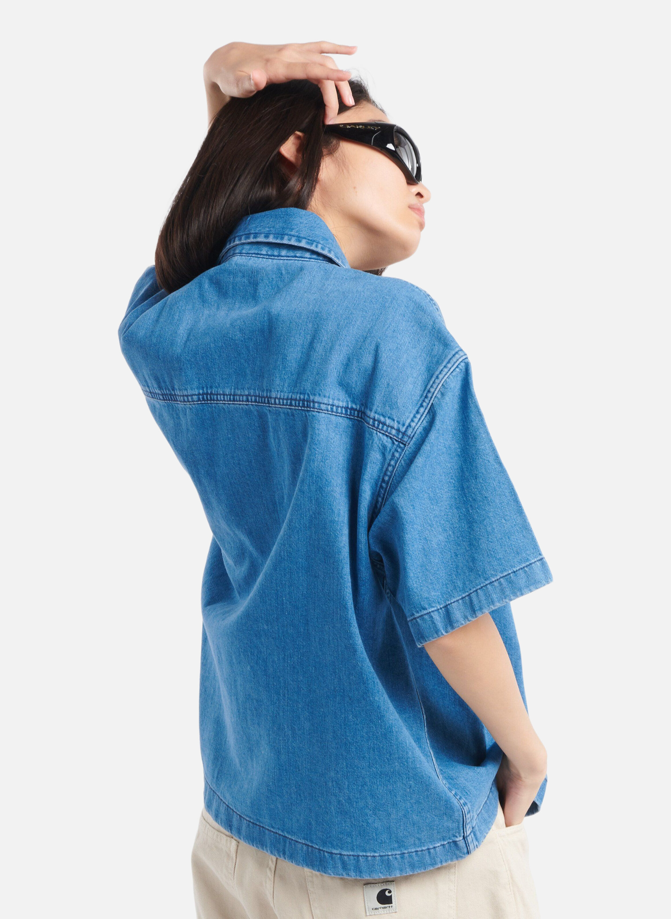 Chemise w' s/s lovilia shirt CARHARTT WIP Bleu