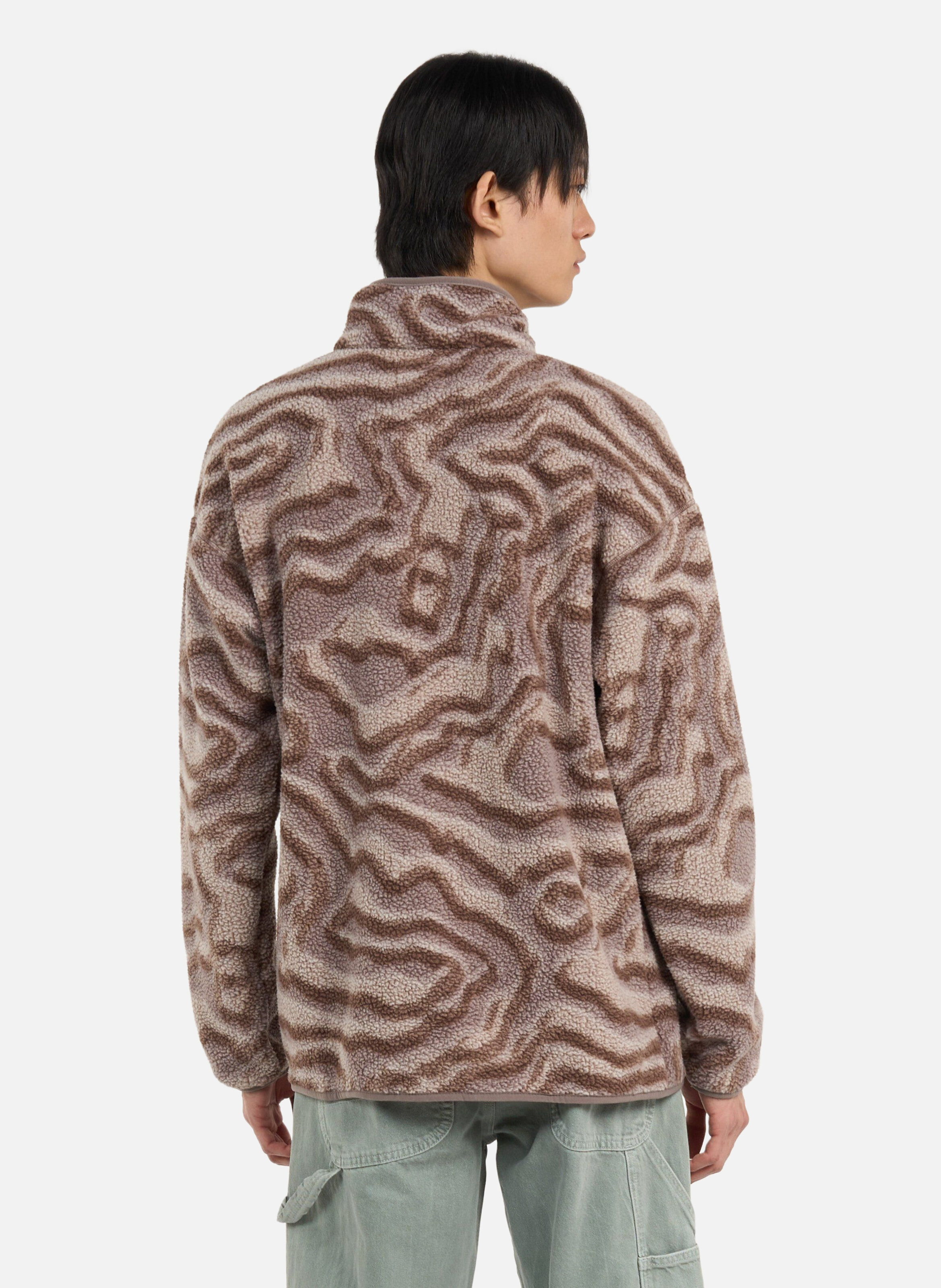 Polaire helvetia ii printed half COLUMBIA Marron