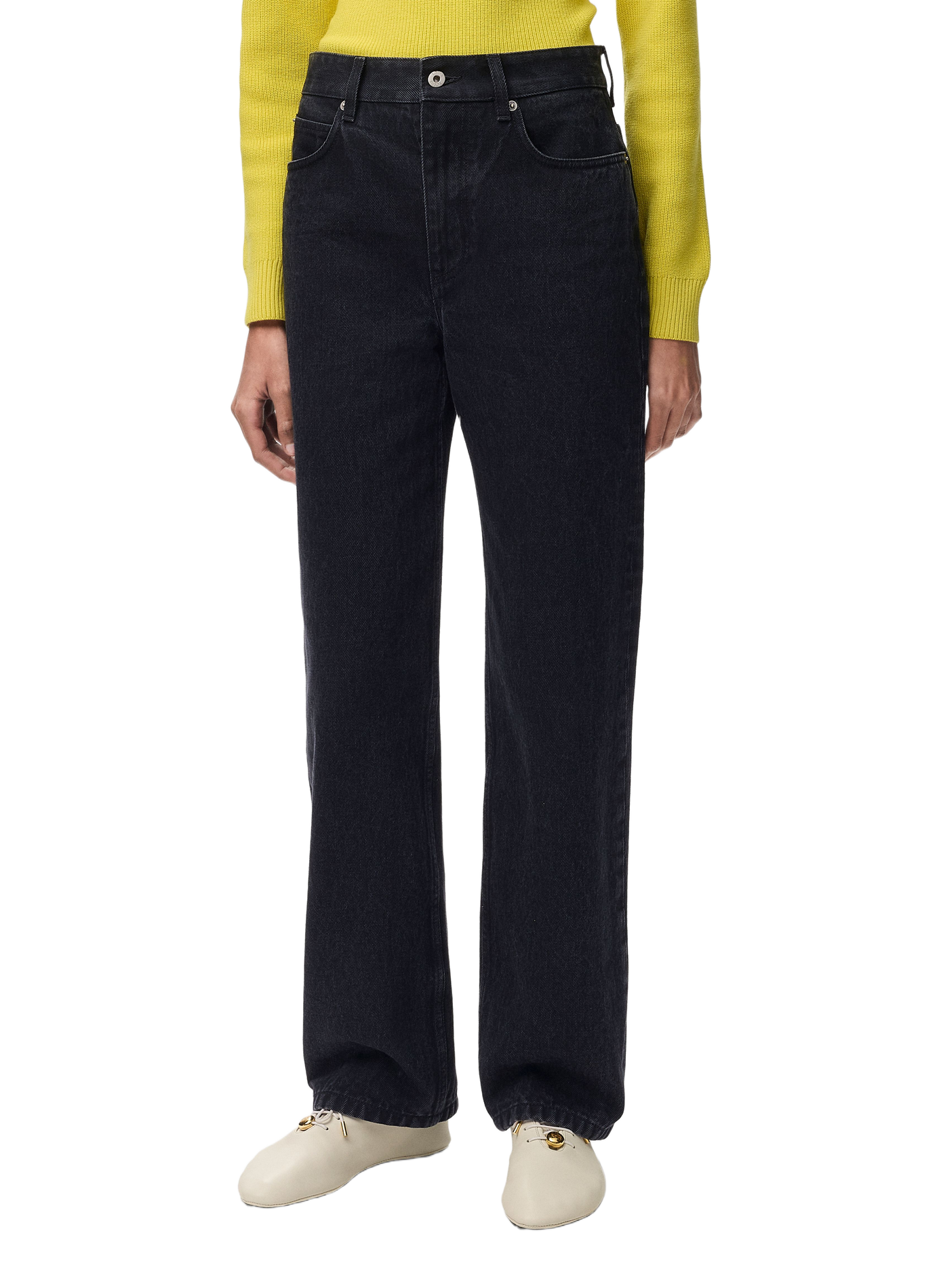 Spijkerbroek met katoenen denim LOEWE Zwart