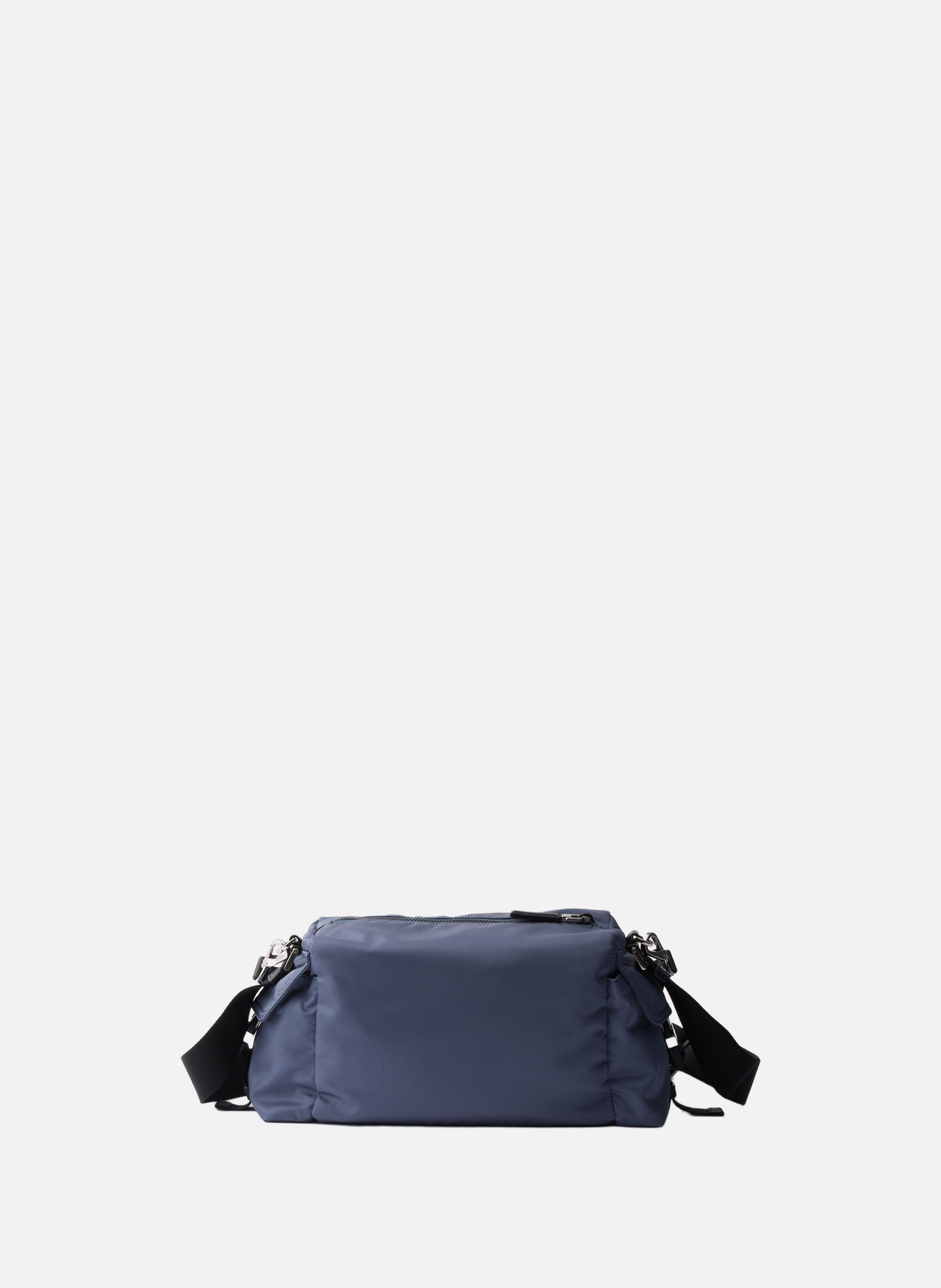 Sac prada explore en re-nylon et cuir PRADA Bleu