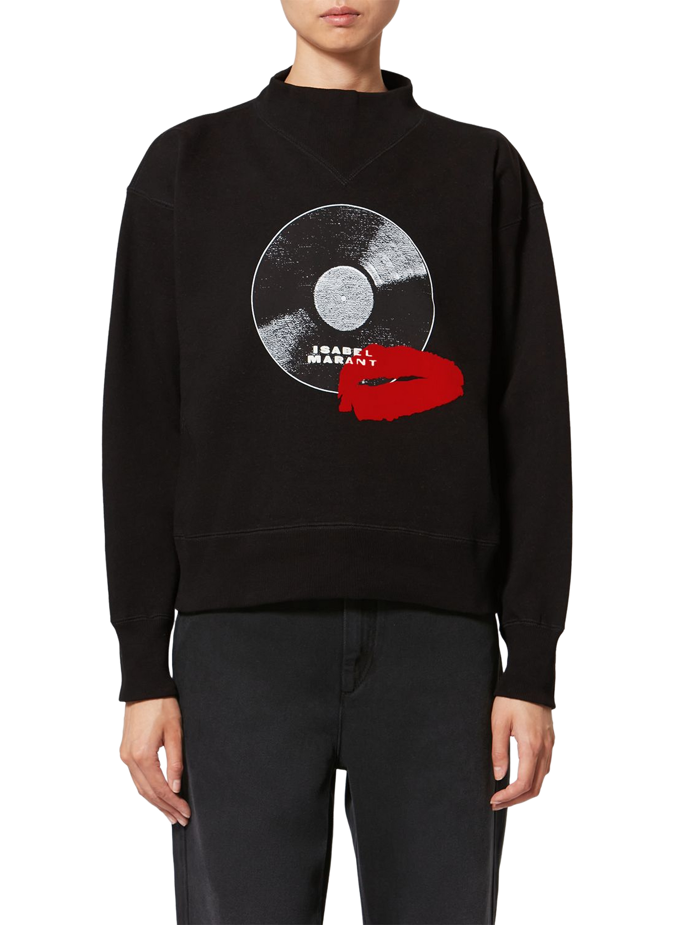 Sweat Mylan imprimé en coton ISABEL MARANT Schwarz