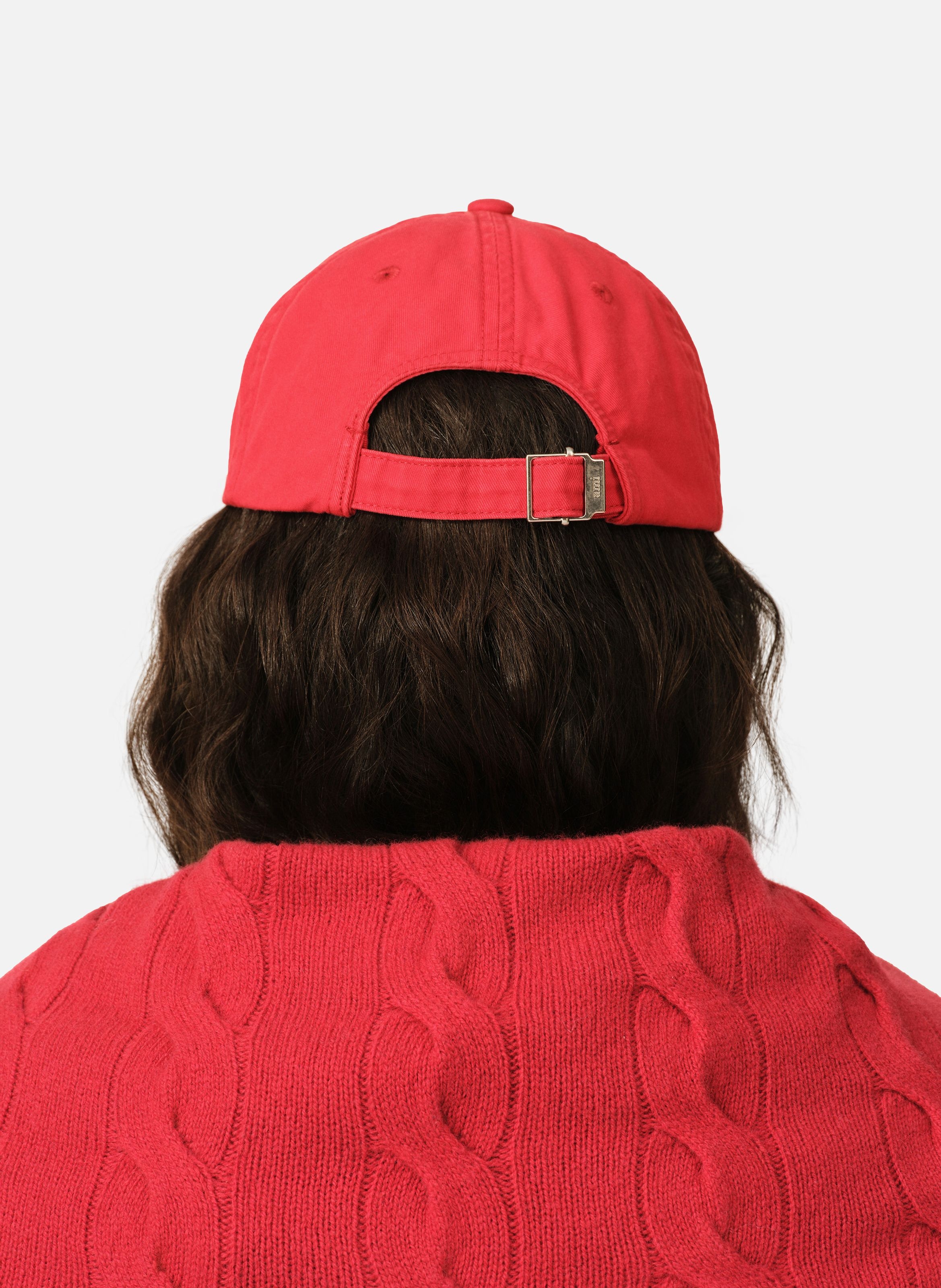 Casquette unisexe en coton broderie ami paris AMI PARIS Rouge