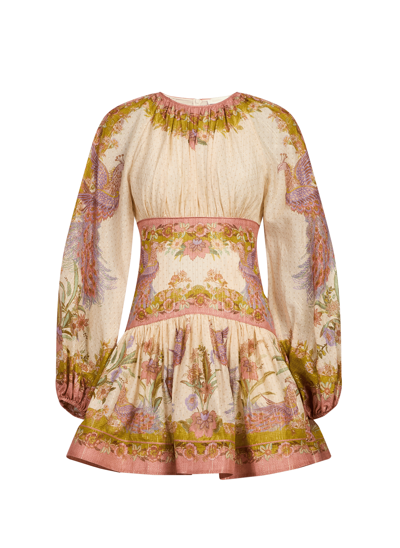 Kurzes bedrucktes Kleid ZIMMERMANN Orange