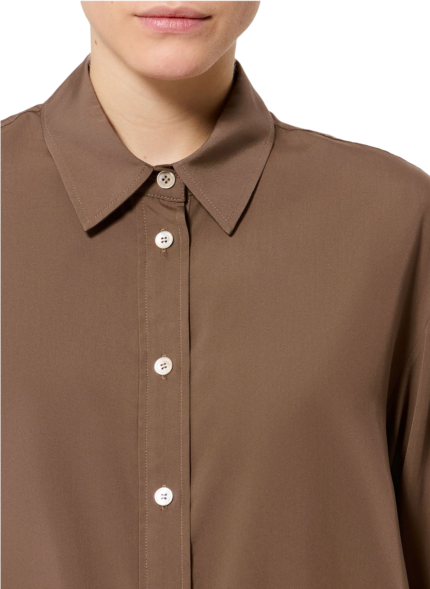 Fließende Bluse von Fabriza mit langen Ärmeln ISABEL MARANT Khaki