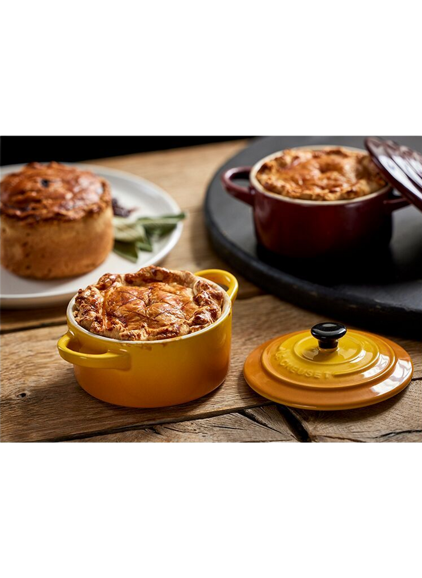 Mini-Kochtopf aus Keramik LE CREUSET Gelb