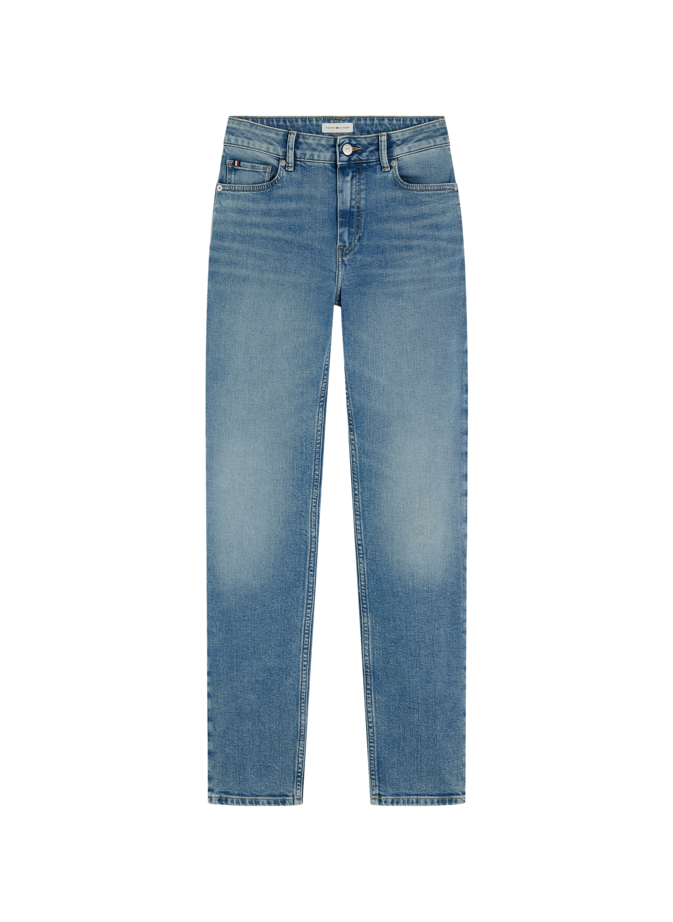 Straight-leg cotton-blend jeans TOMMY HILFIGER Blue