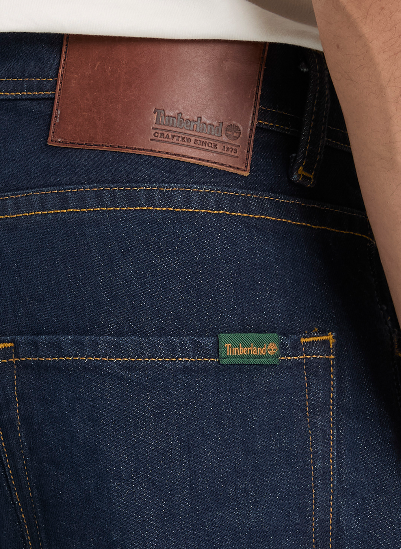 Gerader Jeans aus Baumwollmischung TIMBERLAND Blau