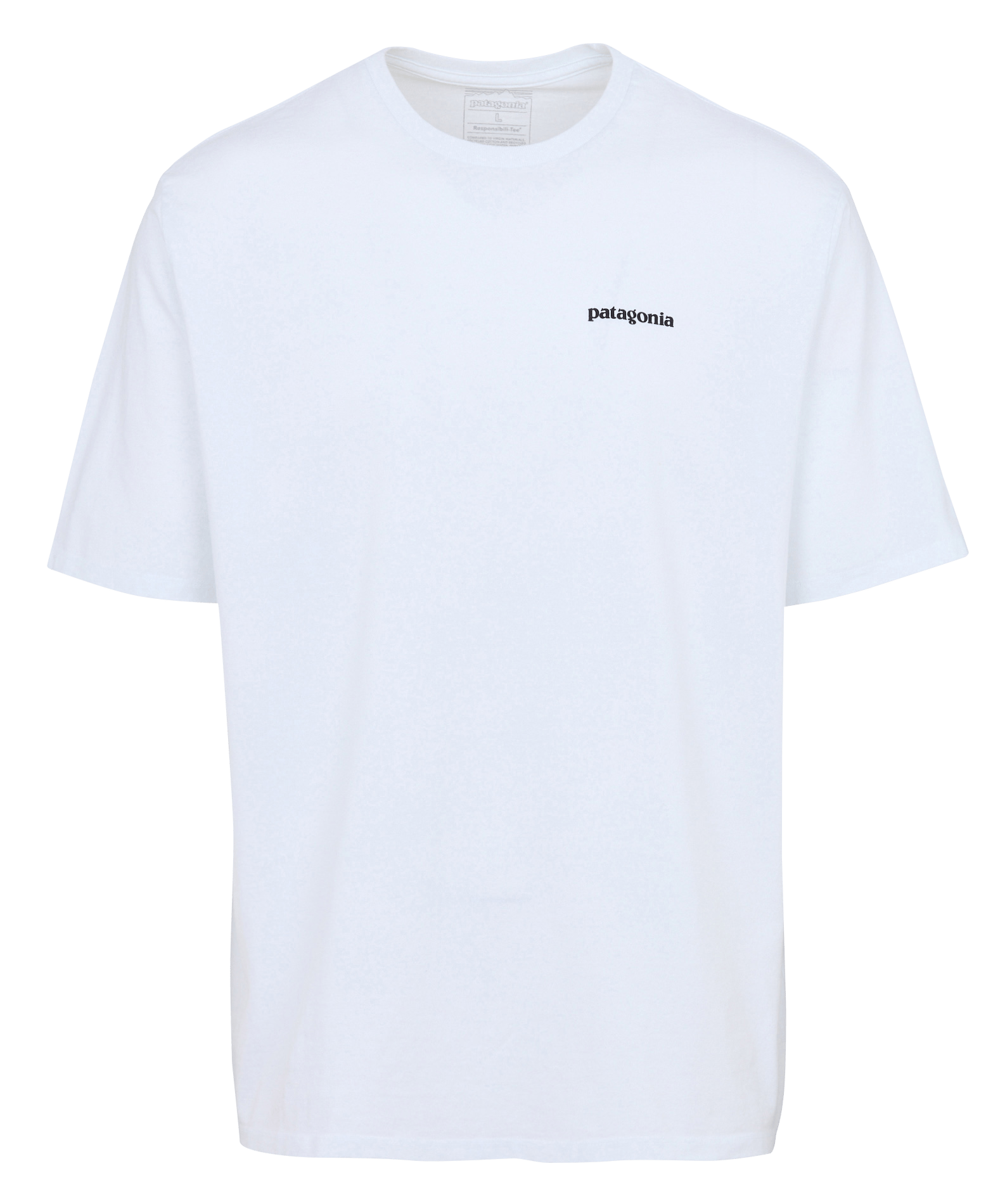 T-shirt met ronde hals, regular-fit, bedrukt op een mix van katoen PATAGONIA Wit