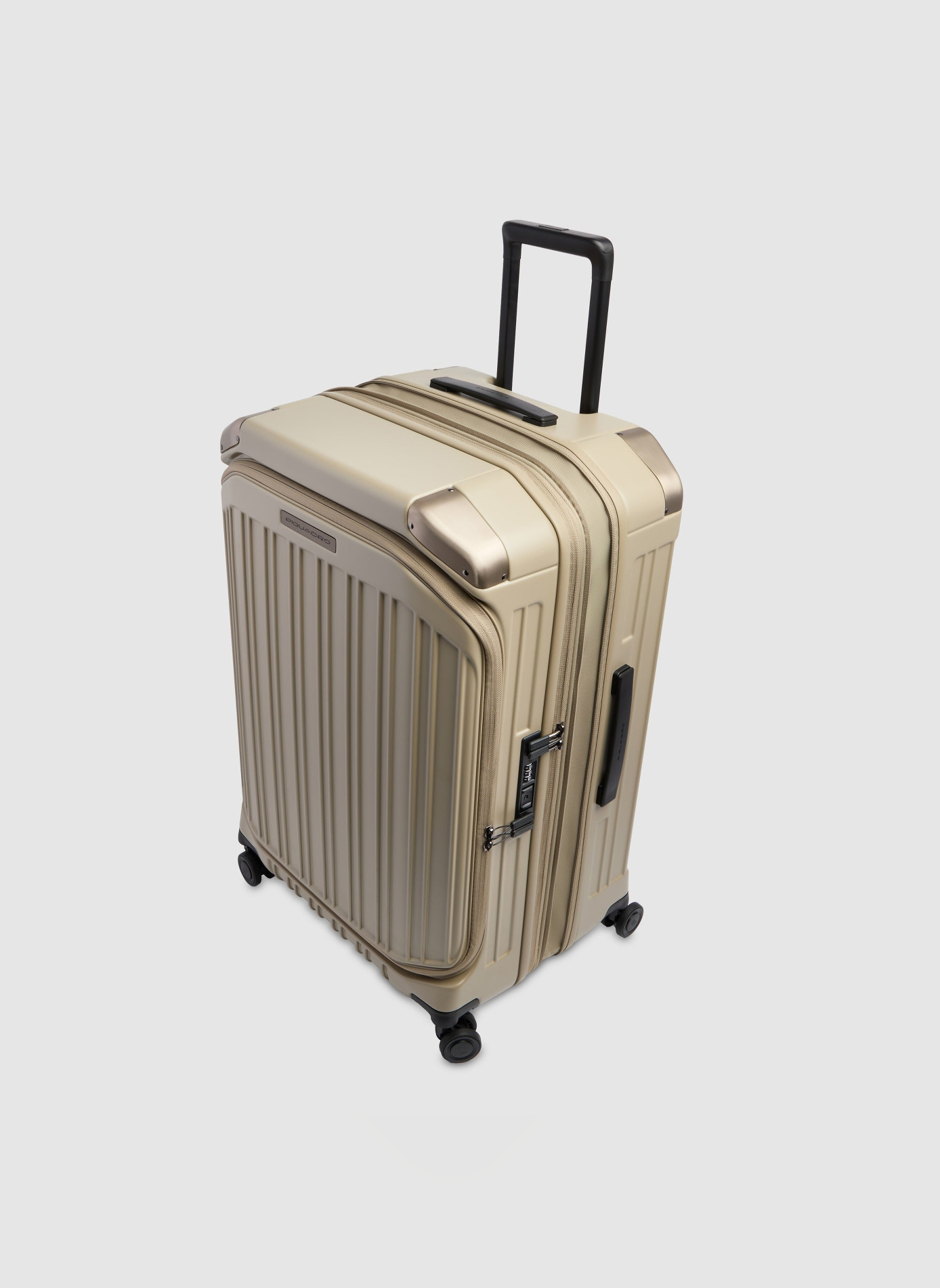 Valise taille moyenne à 4 roues expansible PIQUADRO Beige