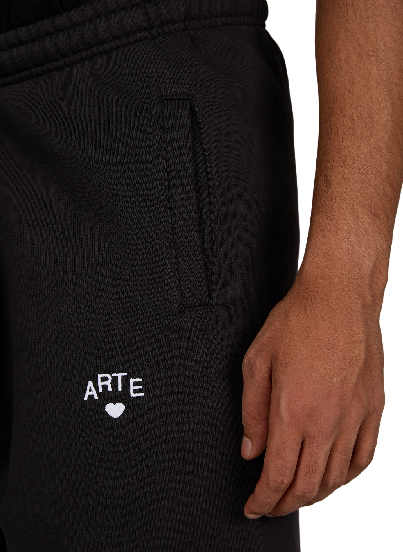 Straight-leg cotton joggers ARTE ANTWERP Black