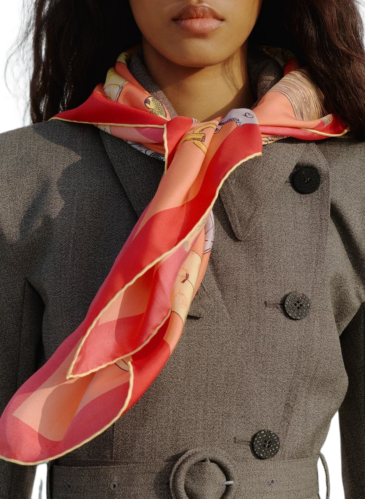 Le grand foulard Cocktail en soie JACQUEMUS Multicolour