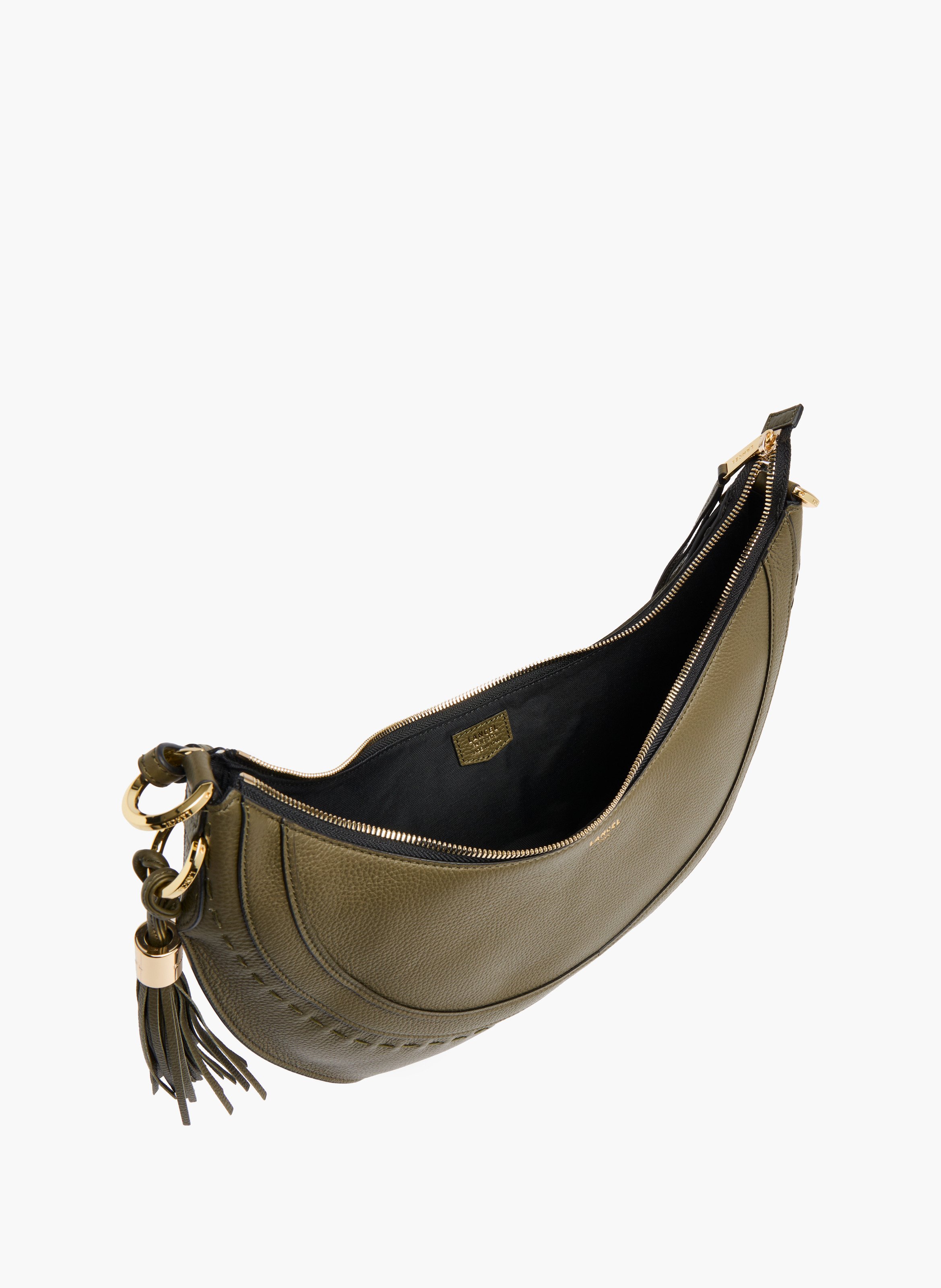 Sac hobo hoboheme de lancel en cuir de vachette graine LANCEL Vert