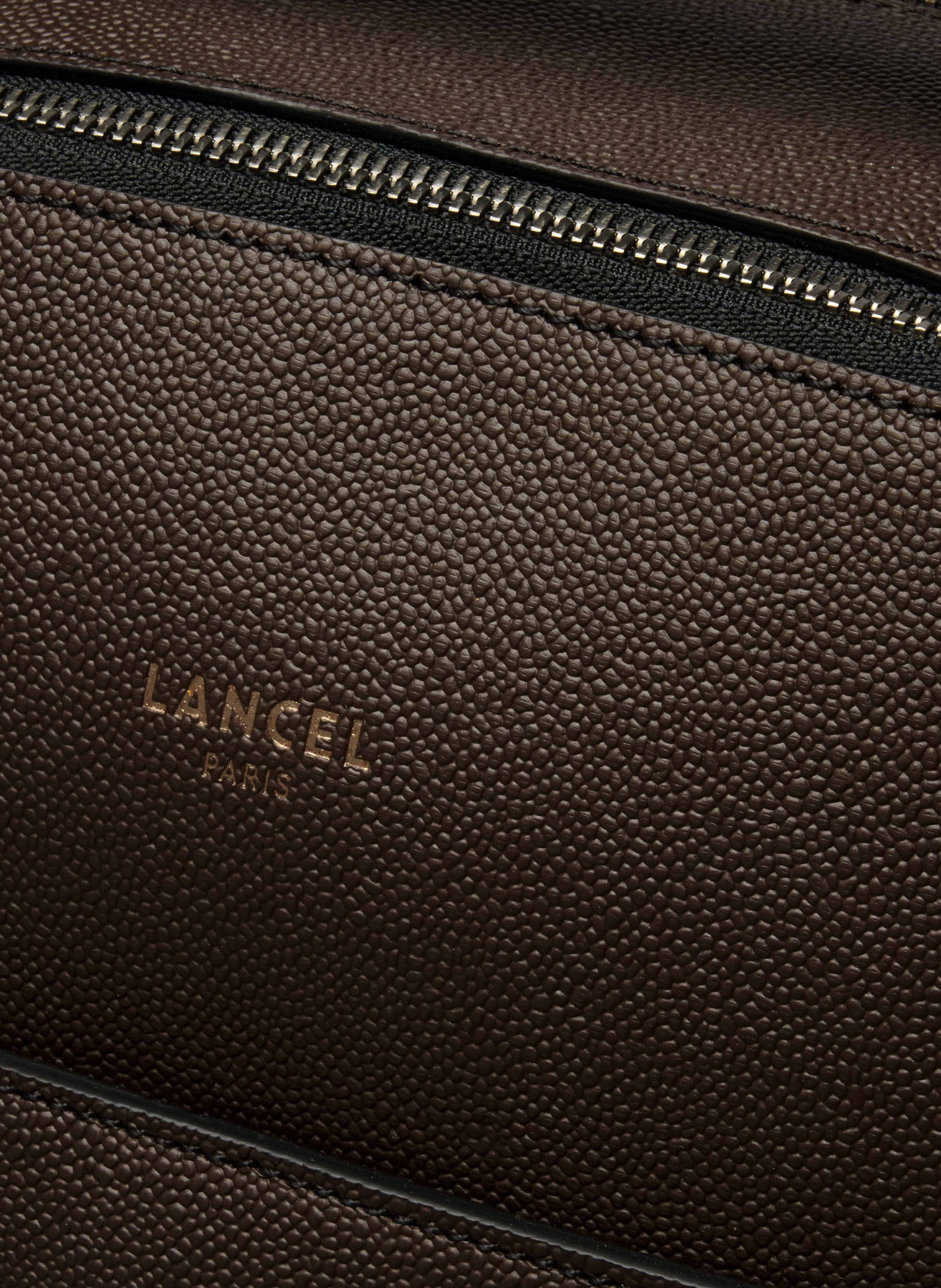 Sac à dos convertible 2 zip charlie de lancel en cuir LANCEL Gris