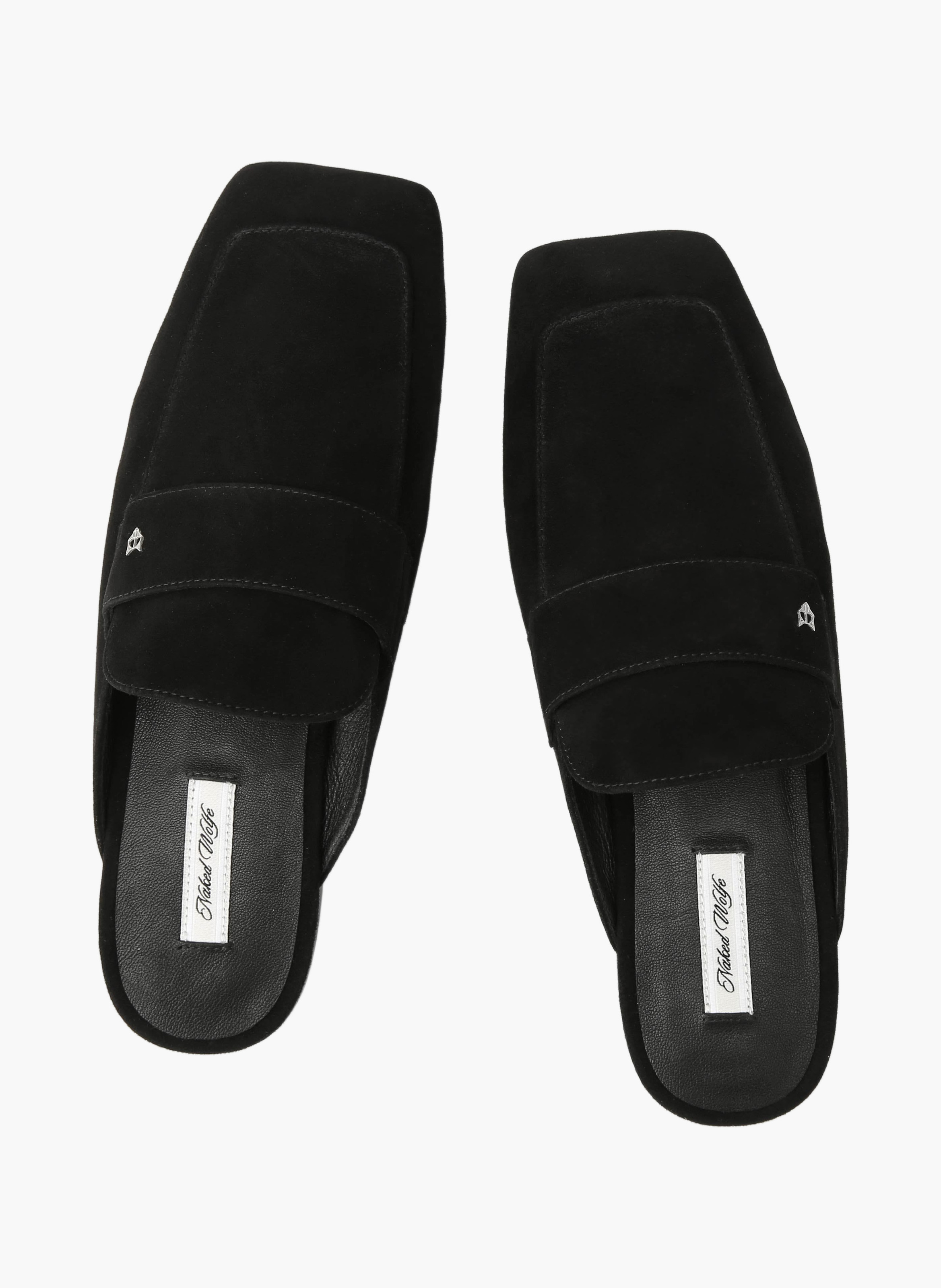 Mocassins bridgerton en daim NAKED WOLFE Noir