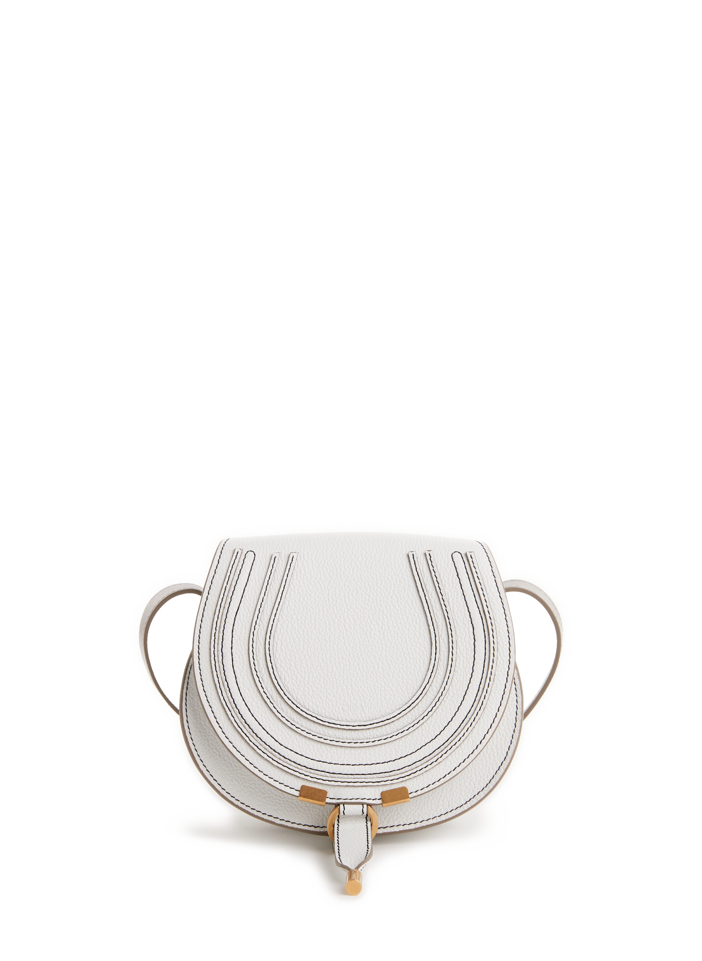 Sac à Main Chloé En Cuir Et Toile - Occasion - Couleur Beige à Rayures