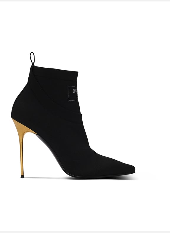 Bottines crewneck en maille Noir by BALMAIN BALMAIN Bottines crewneck en maille Noir