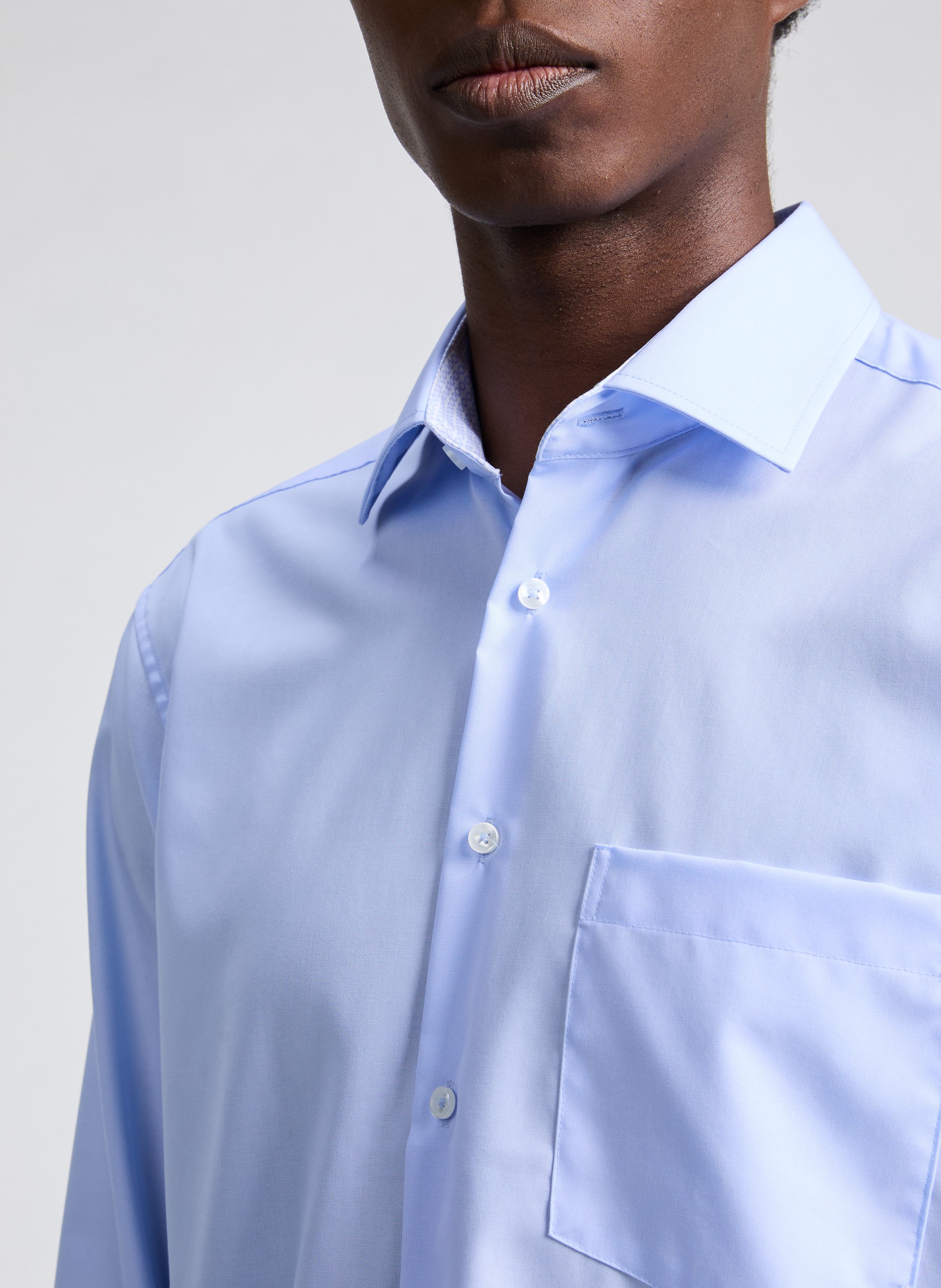 Chemise regular en coton SEIDENSTICKER Bleu