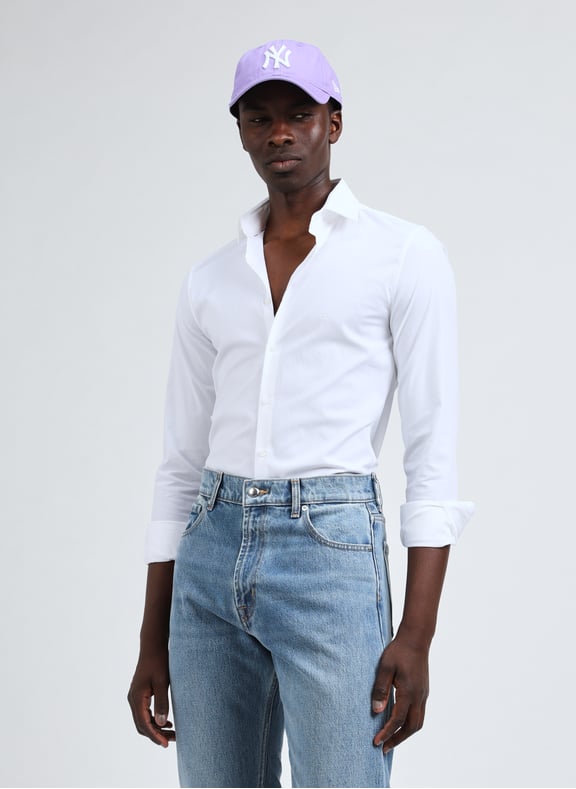 Printed slim fit shirt White by CALVIN KLEIN CALVIN KLEIN Printed slim fit shirt White