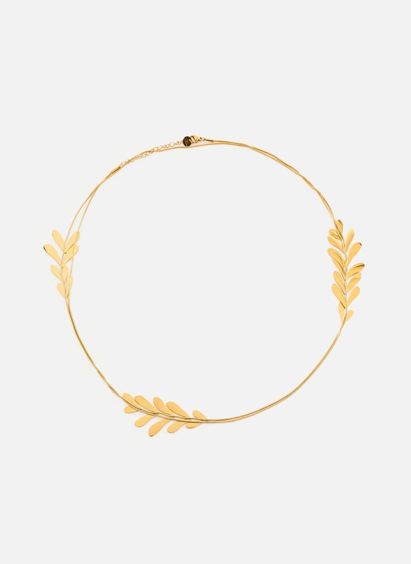 Double-row necklace Golden by AU PRINTEMPS PARIS AU PRINTEMPS PARIS Double-row necklace Golden