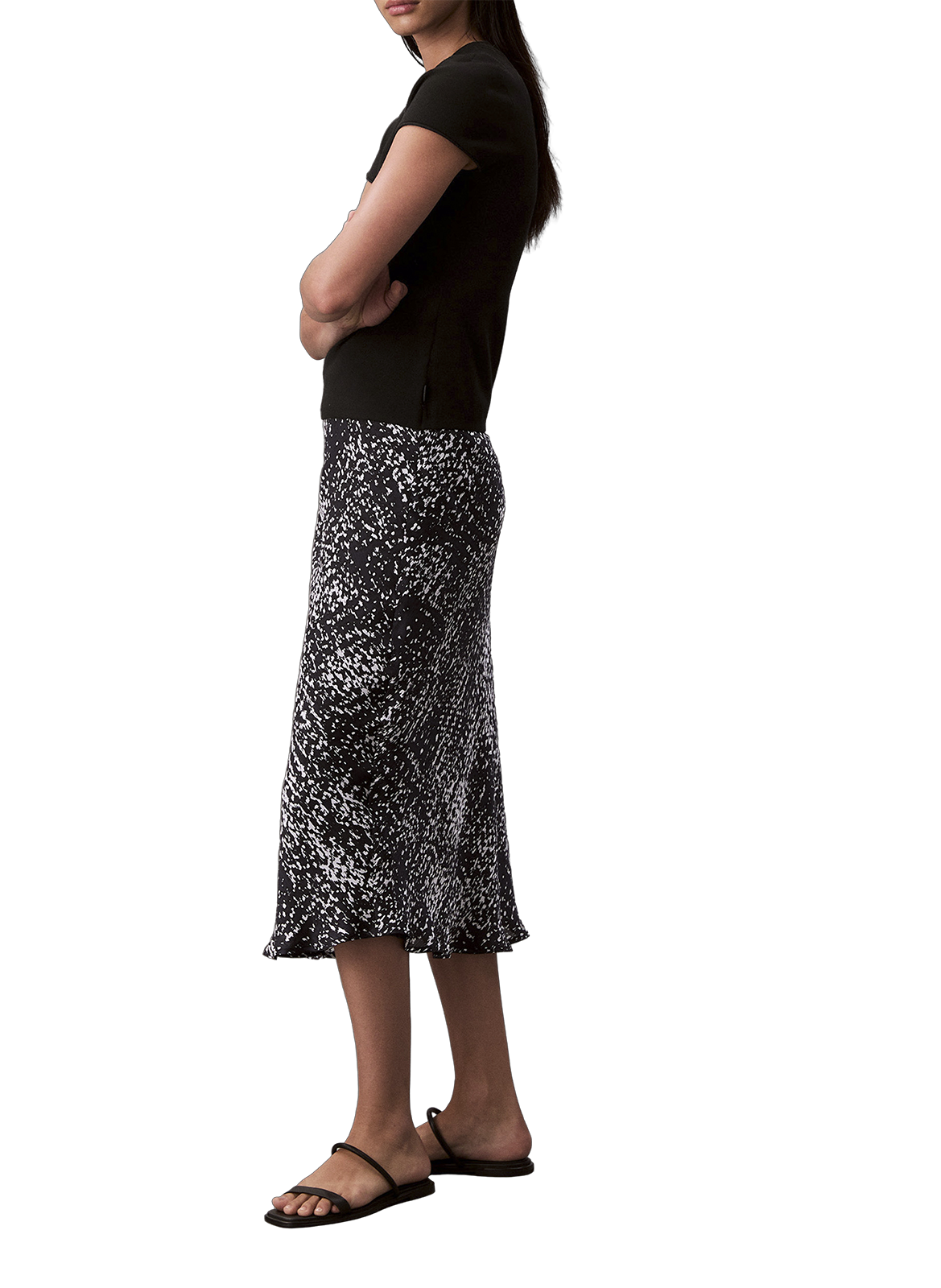 Jupe midi imprimée  CALVIN KLEIN Multicolore