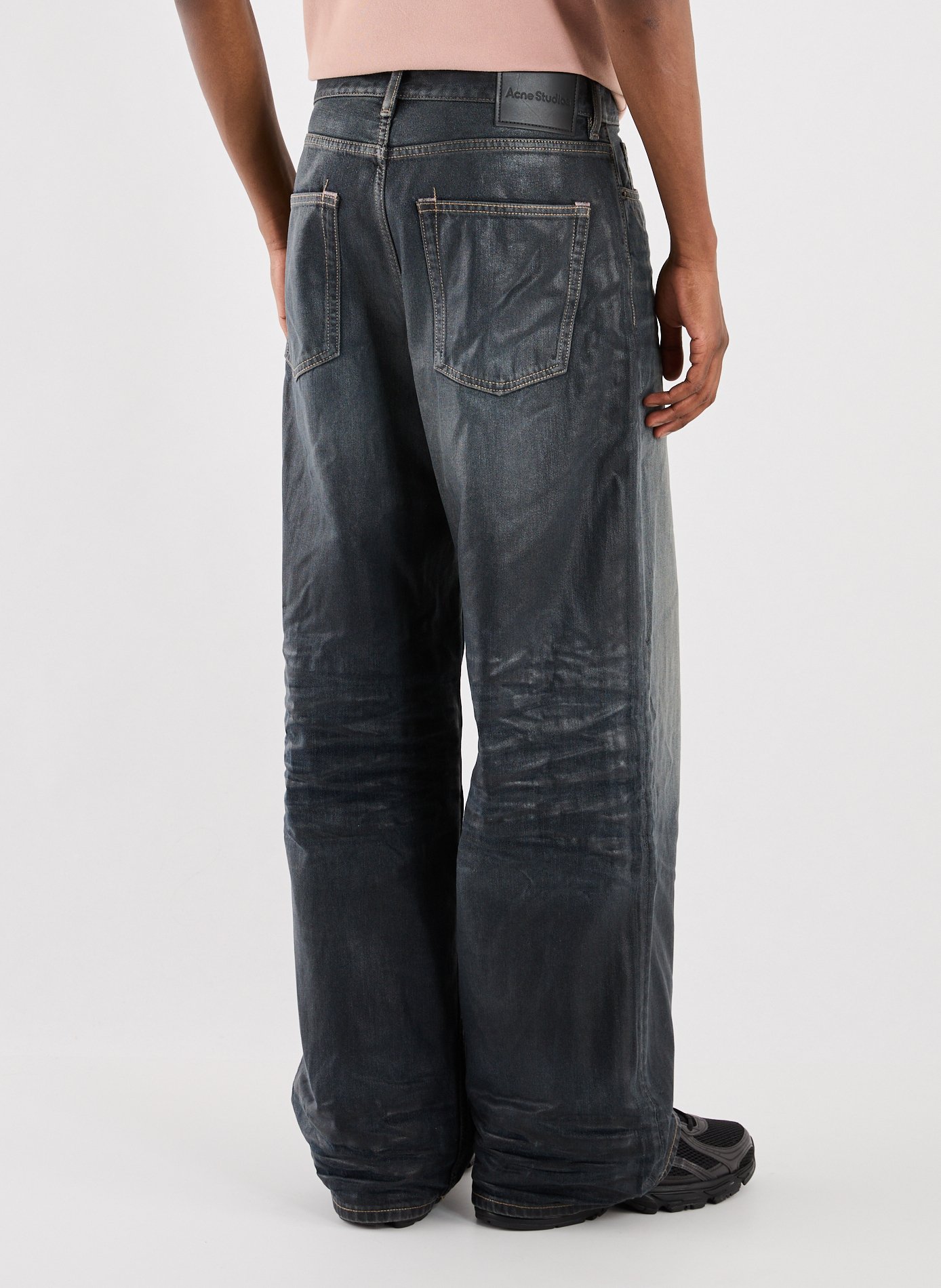 Jean ample en coton ACNE STUDIOS Noir