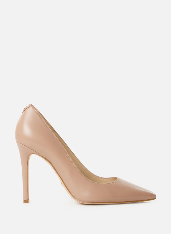 Solid leather pumps Beige by GUESS GUESS Solid leather pumps Beige