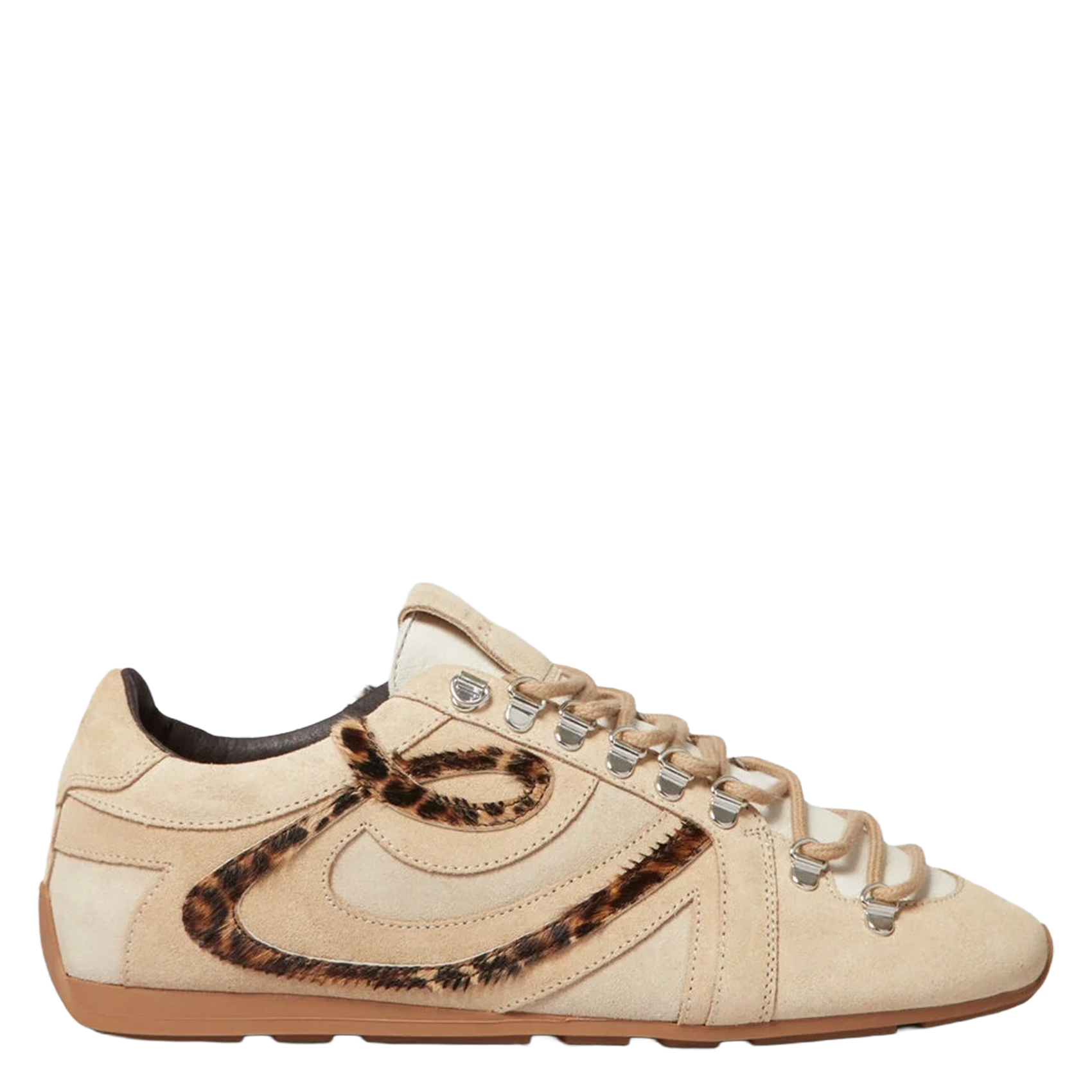 Baskets basses en cuir adriano CLAUDIE PIERLOT Beige