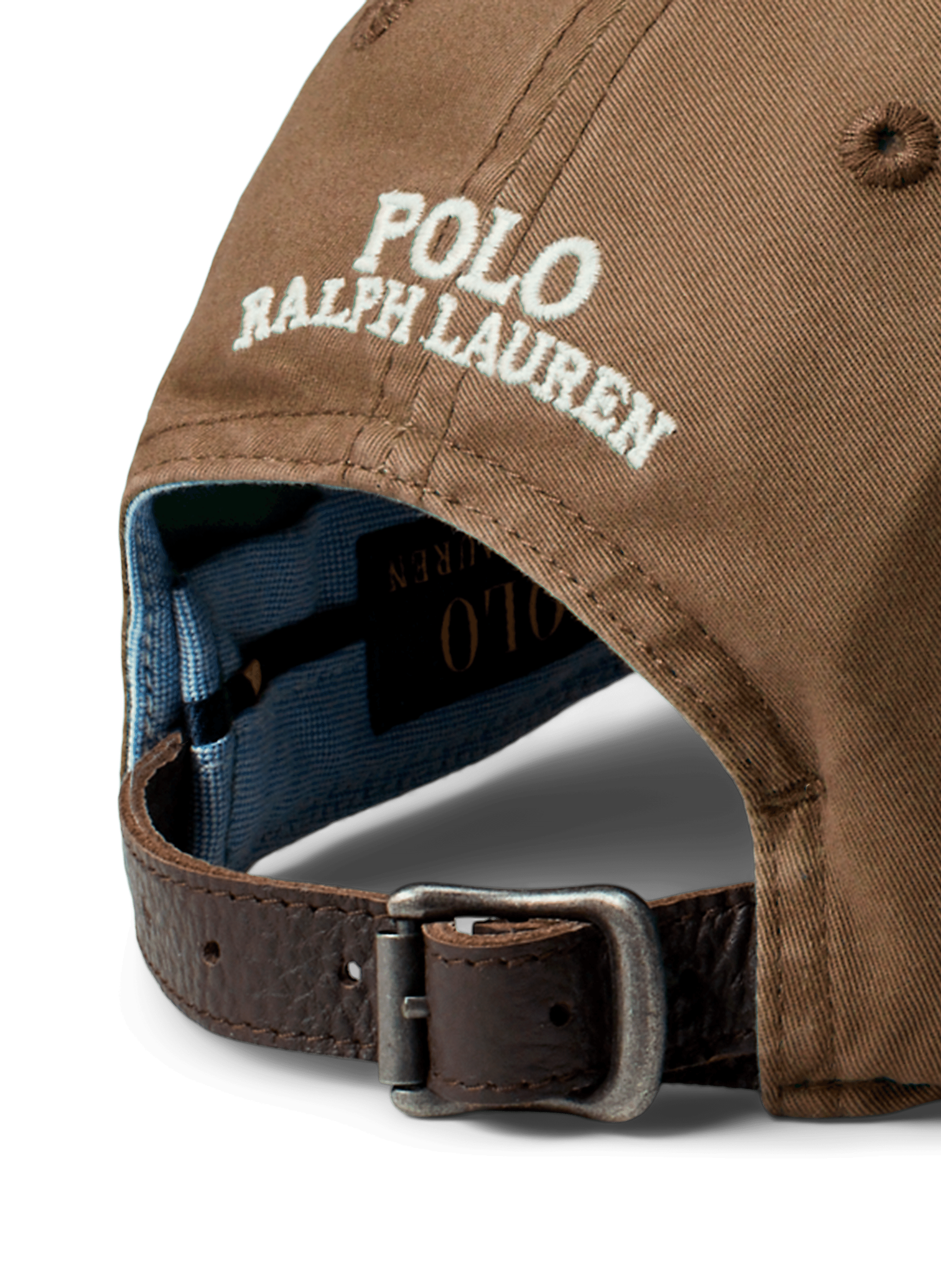 Cap with logo pattern POLO RALPH LAUREN Brown