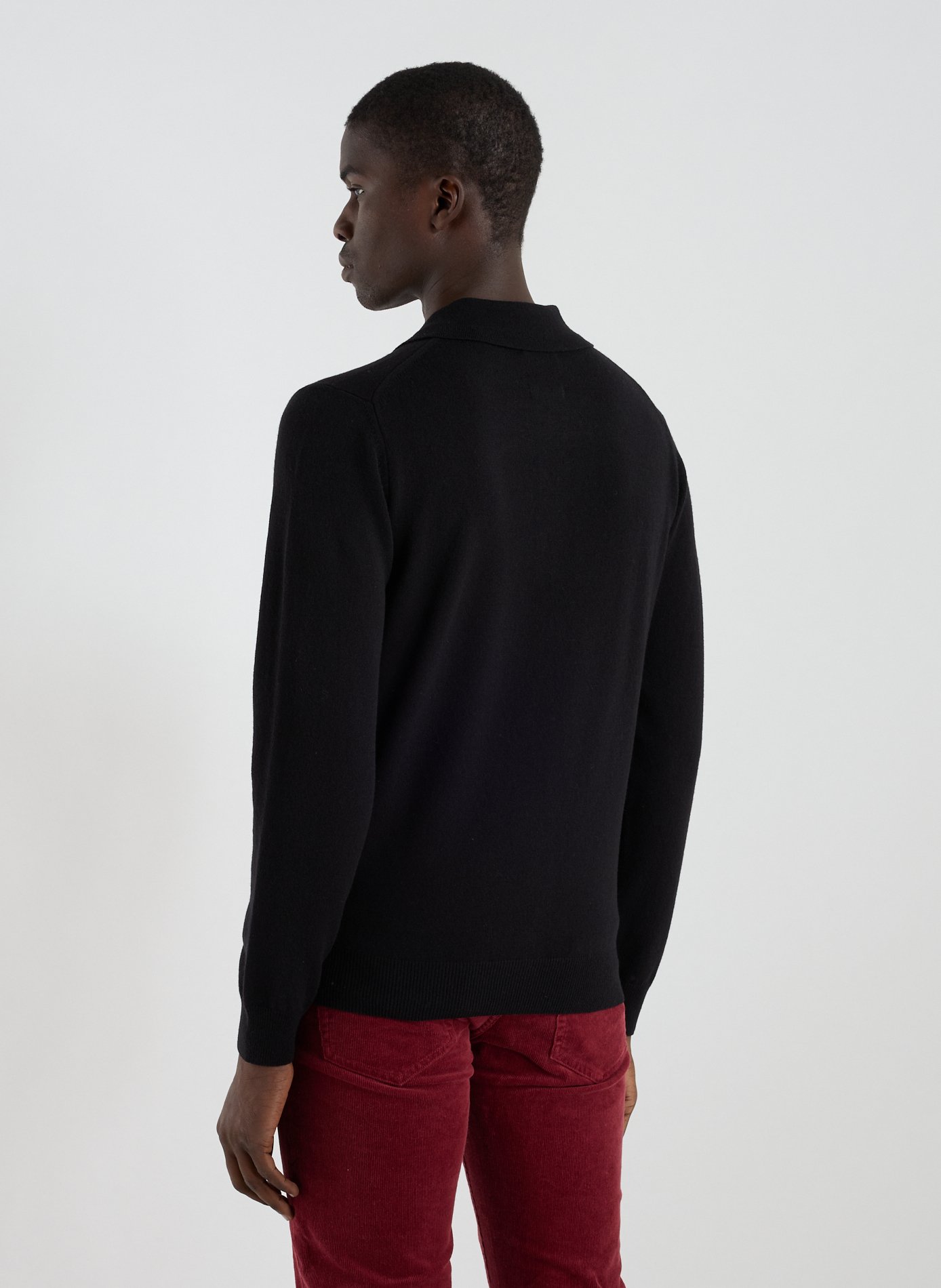 Wool polo neck sweater GANT Black