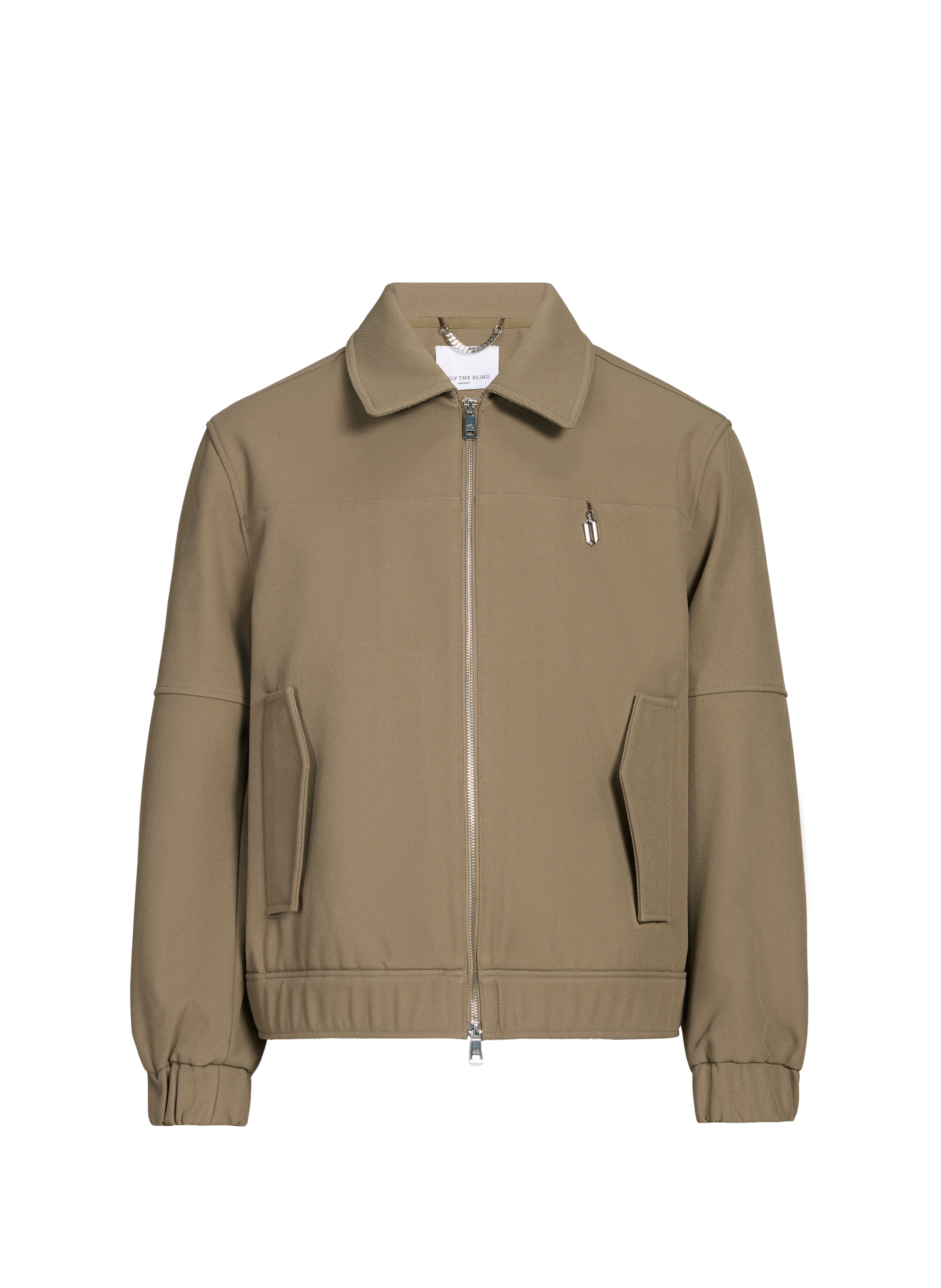 Jacket with classic collar ONLY THE BLIND Green