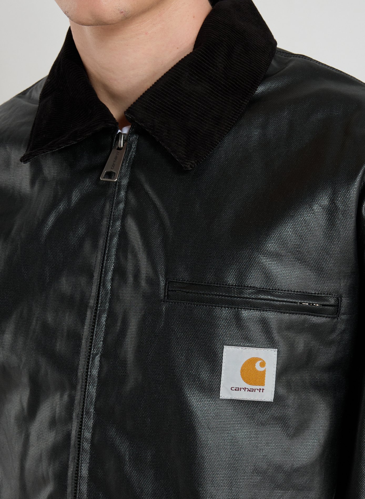 Straight OG Dean coated cotton jacket CARHARTT WIP Black