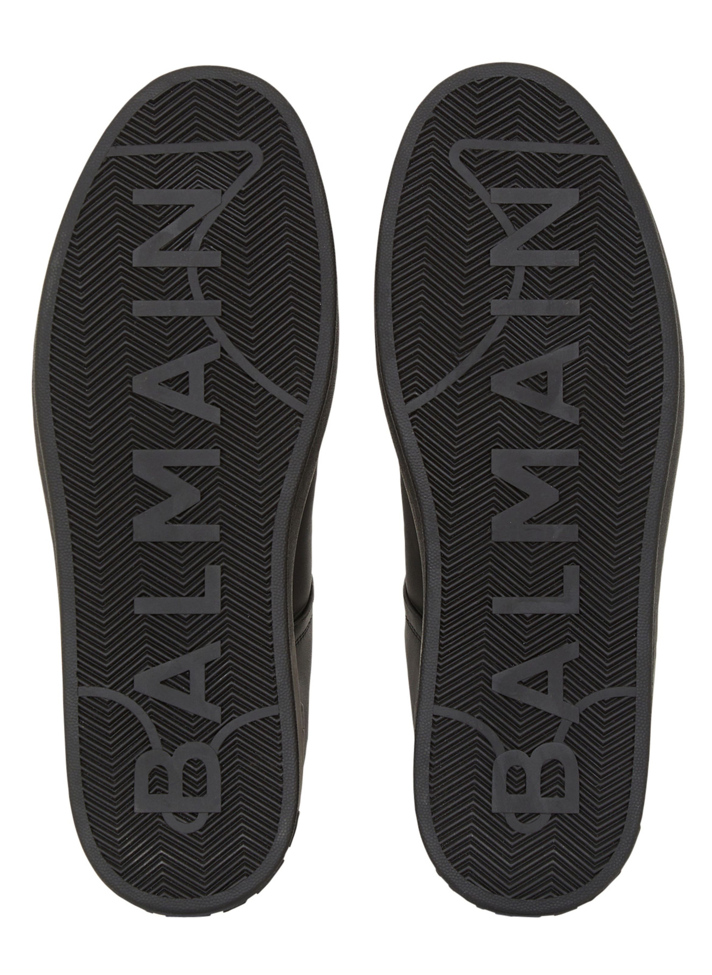 Baskets b-court en cuir de veau BALMAIN Noir