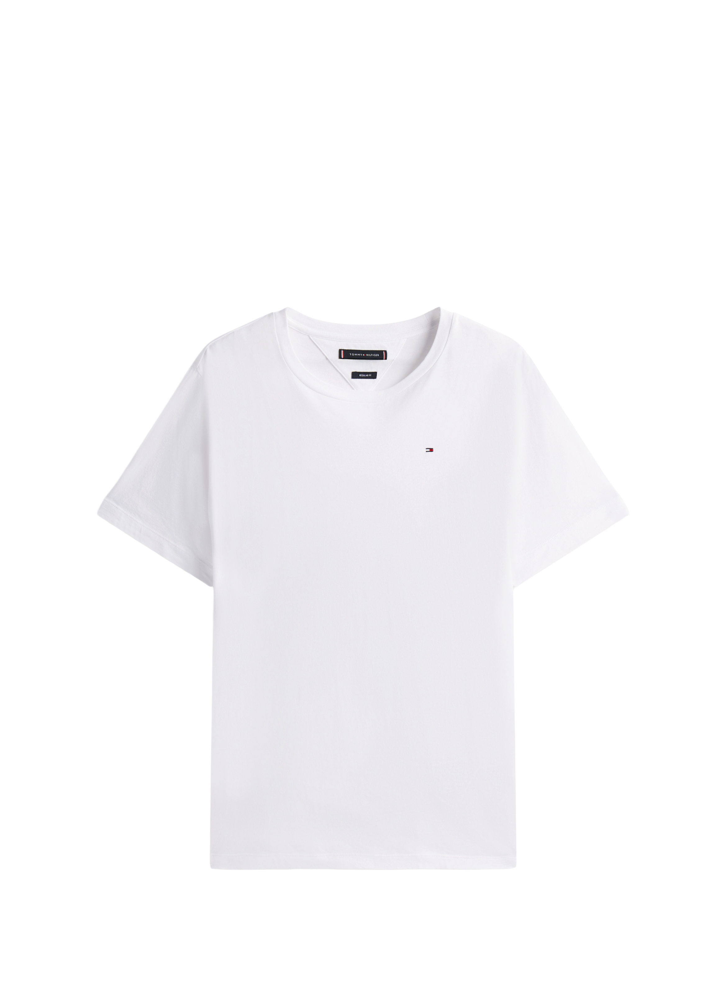 TOMMY HILFIGER Tee-shirt en coton  Blanc