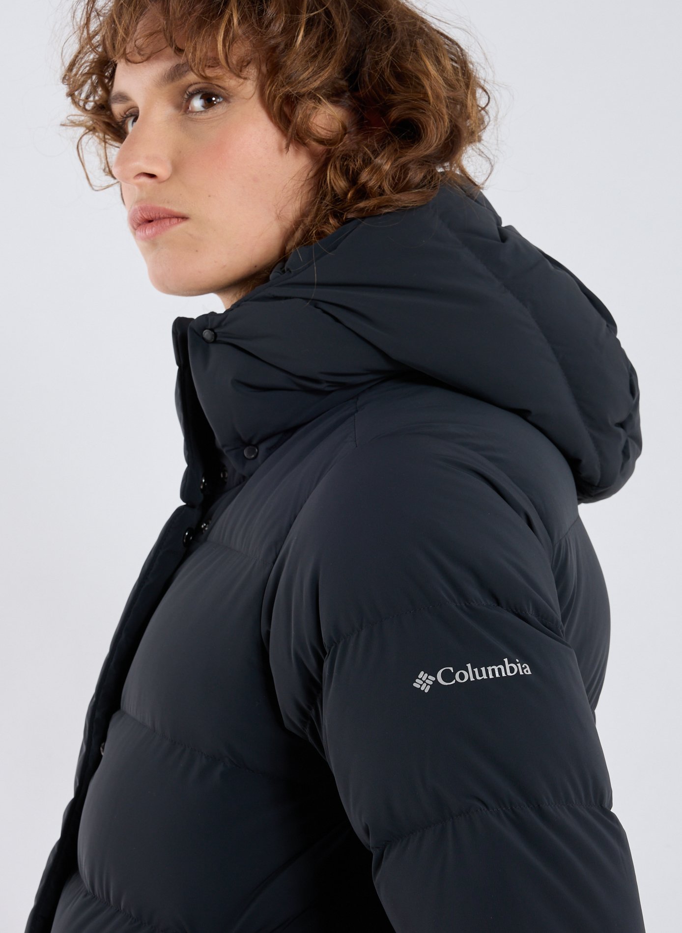 Short hooded puffer jacket Amaze Puff COLUMBIA Black