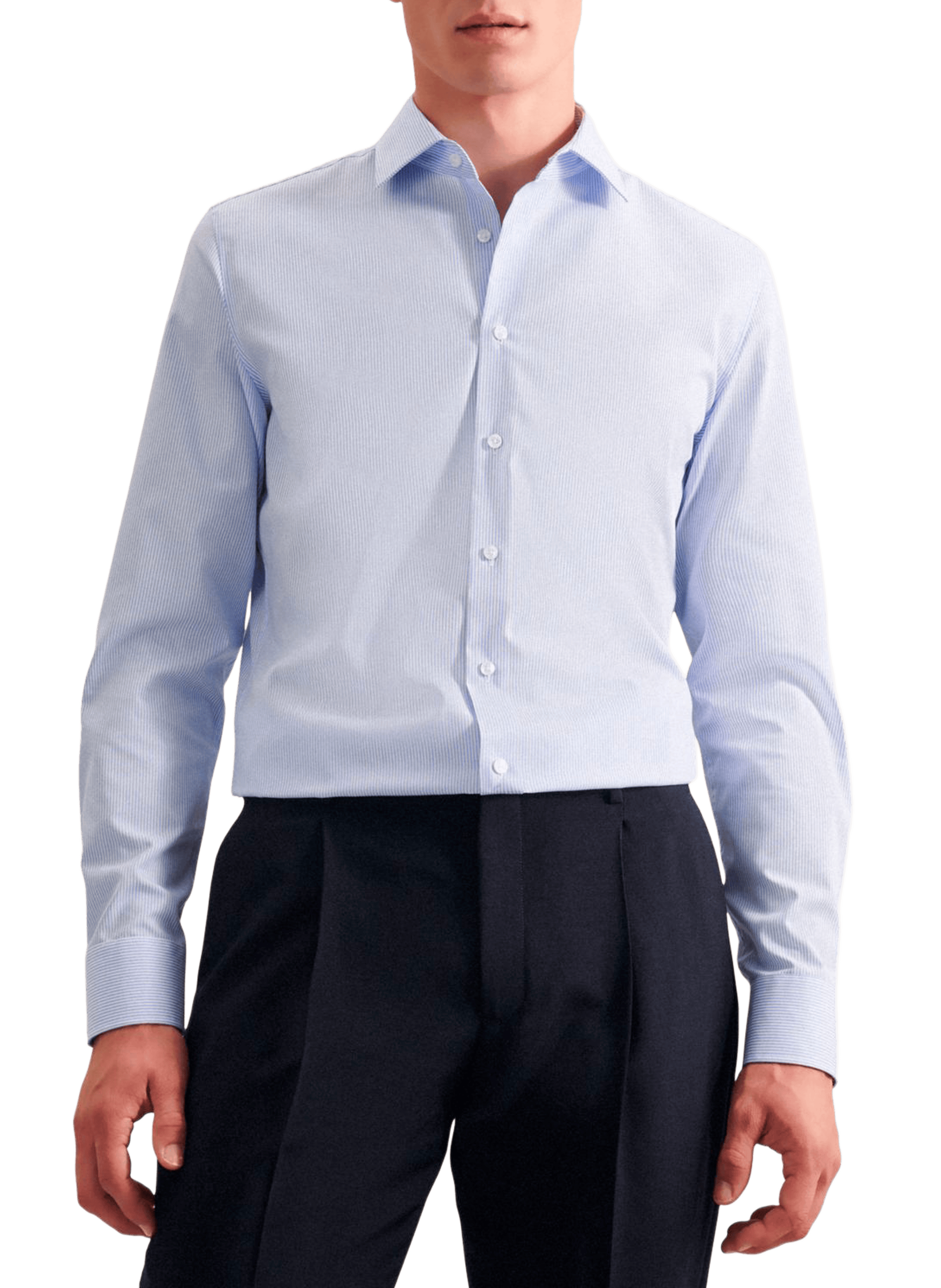 SEIDENSTICKER Chemise slim rayée Kent Bleu