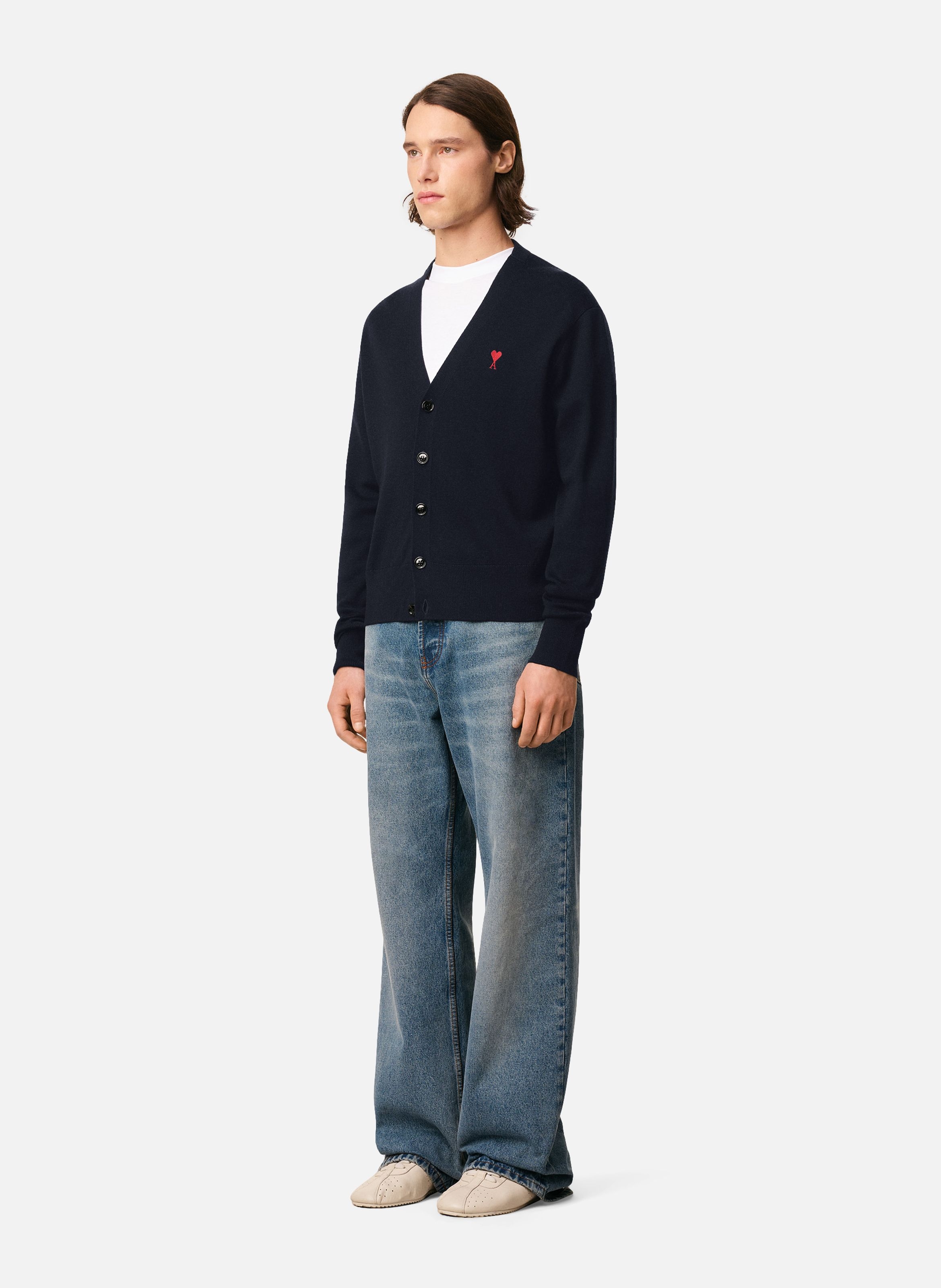 Cardigan Ami De Coeur En Laine AMI PARIS Bleu