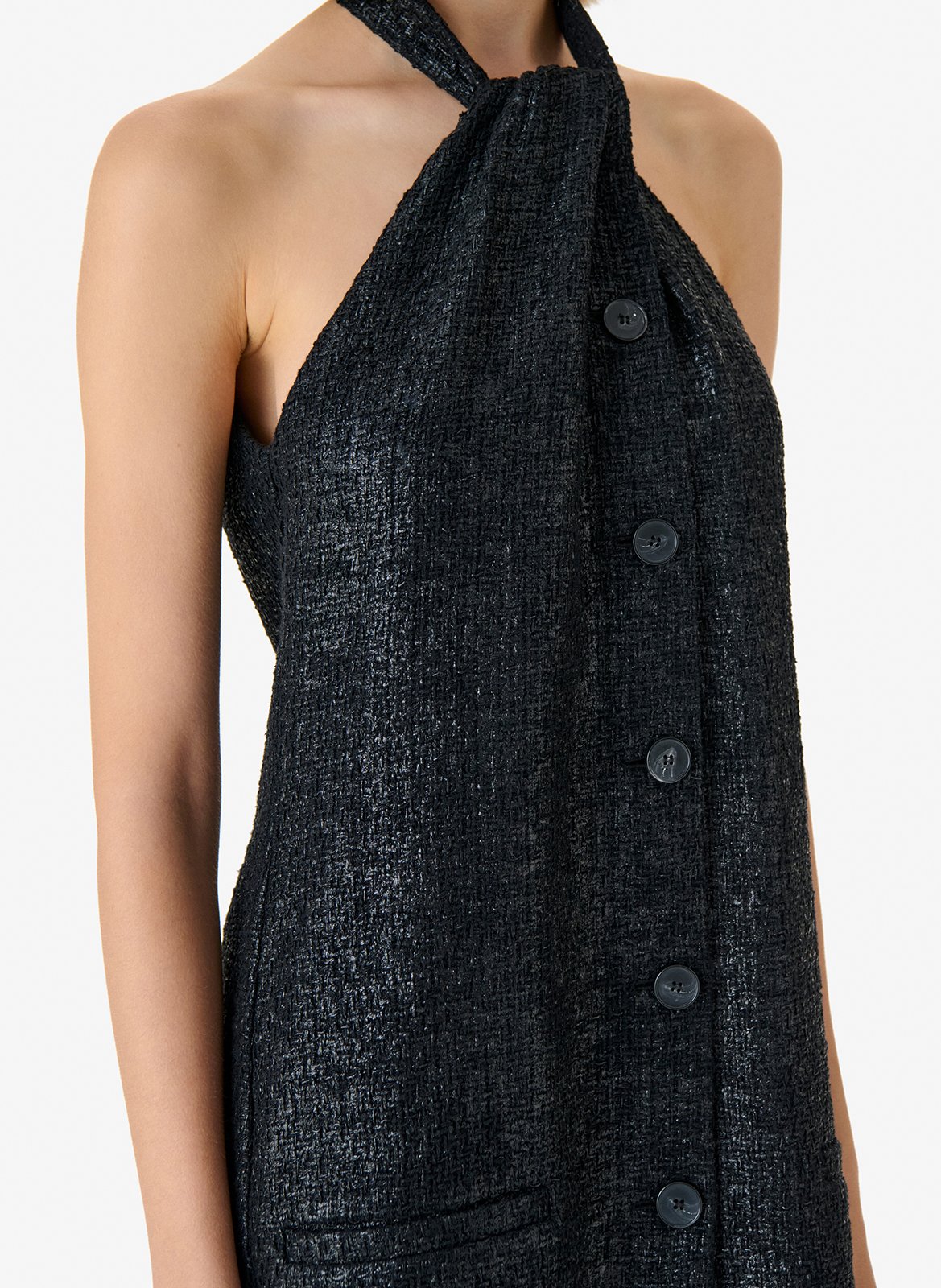 Robe courte col halter kiera IRO Noir