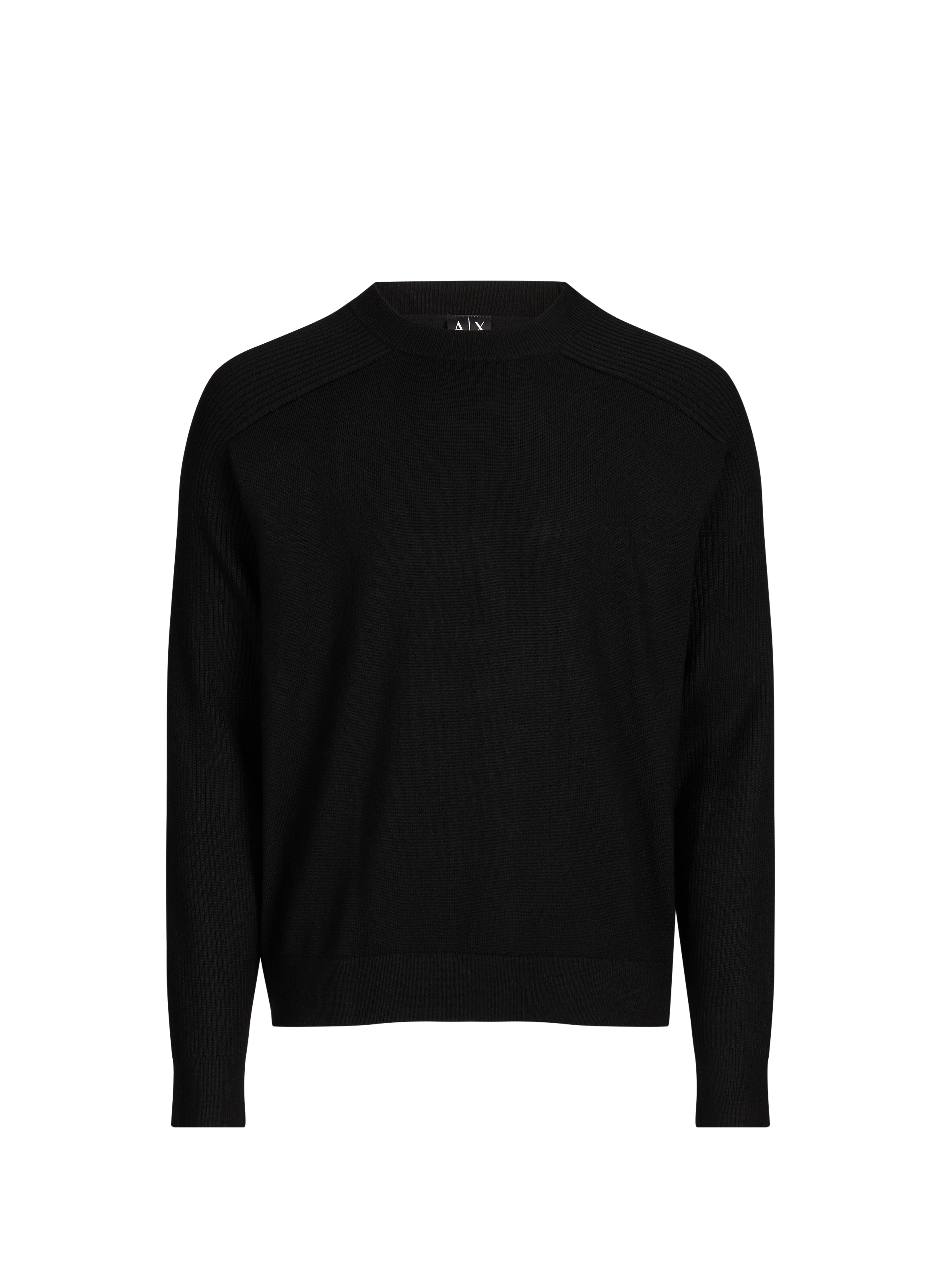 Mixed wool sweatshirt ARMANI EXCHANGE Black