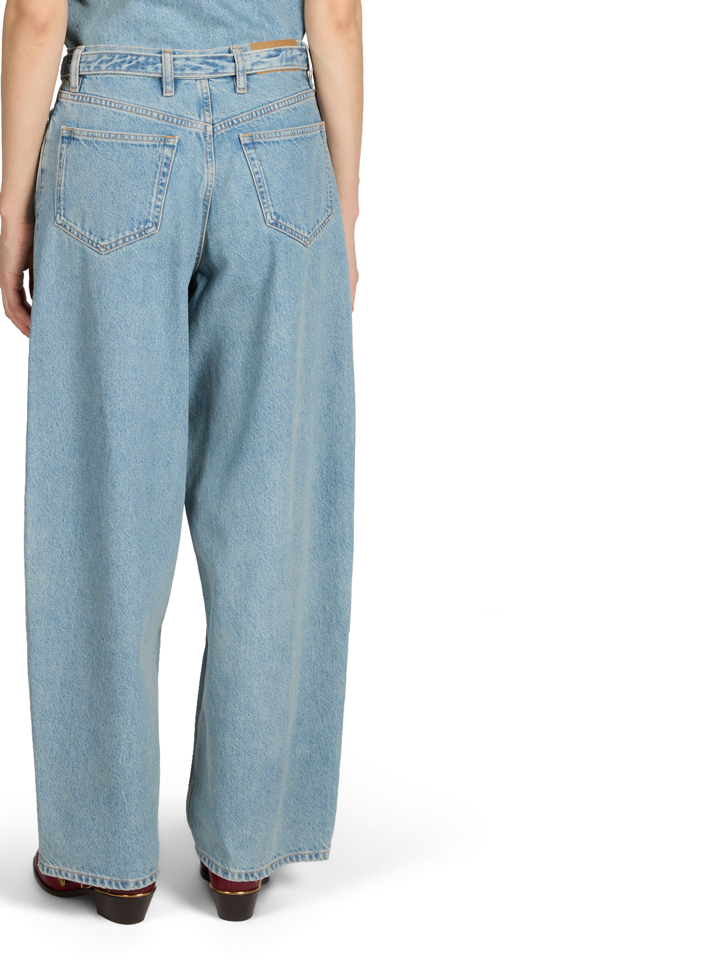 Jeans with cotton belt SAMSOE SAMSOE Blue