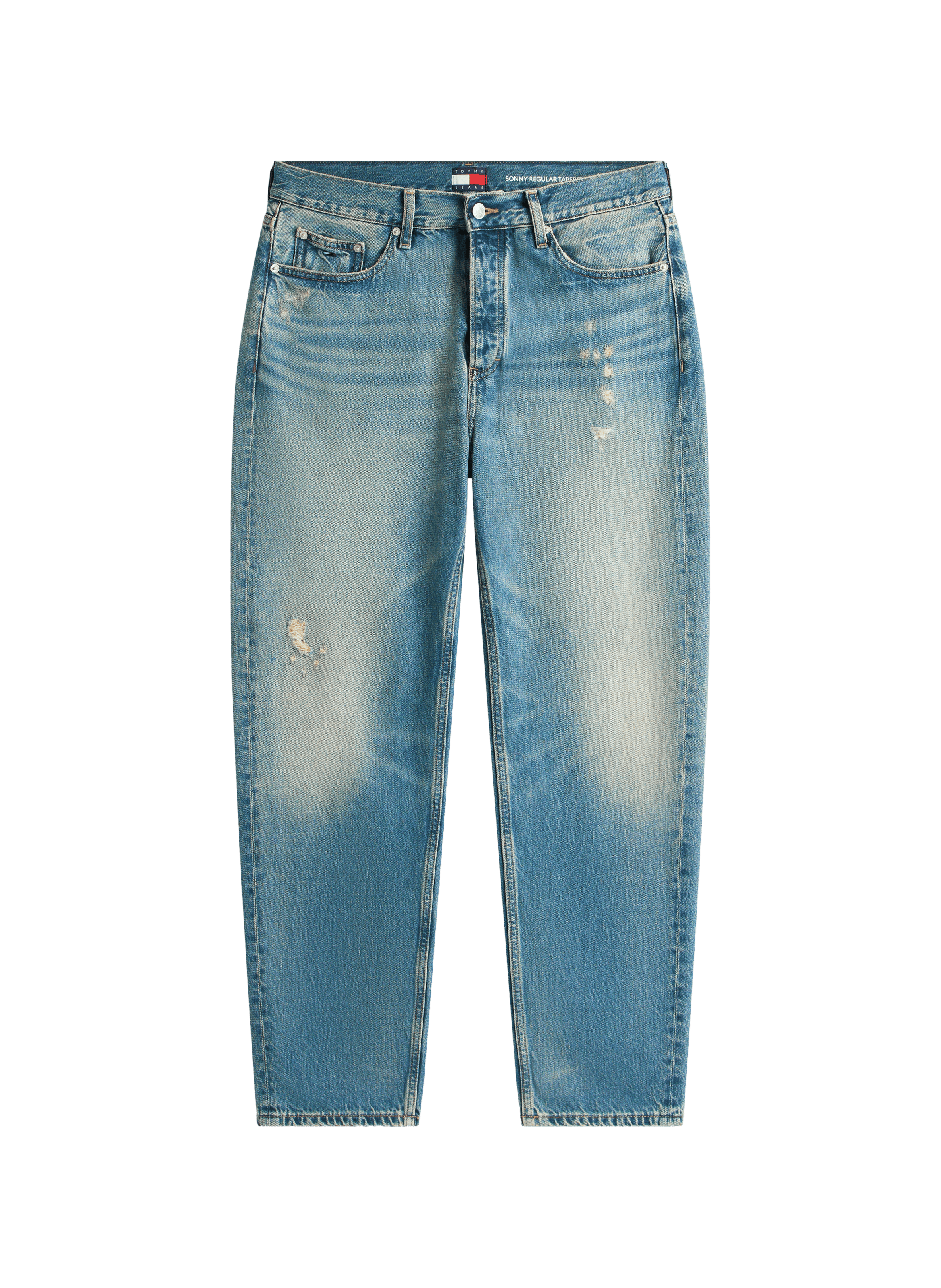 Wide-leg washed denim jeans TOMMY HILFIGER Blue