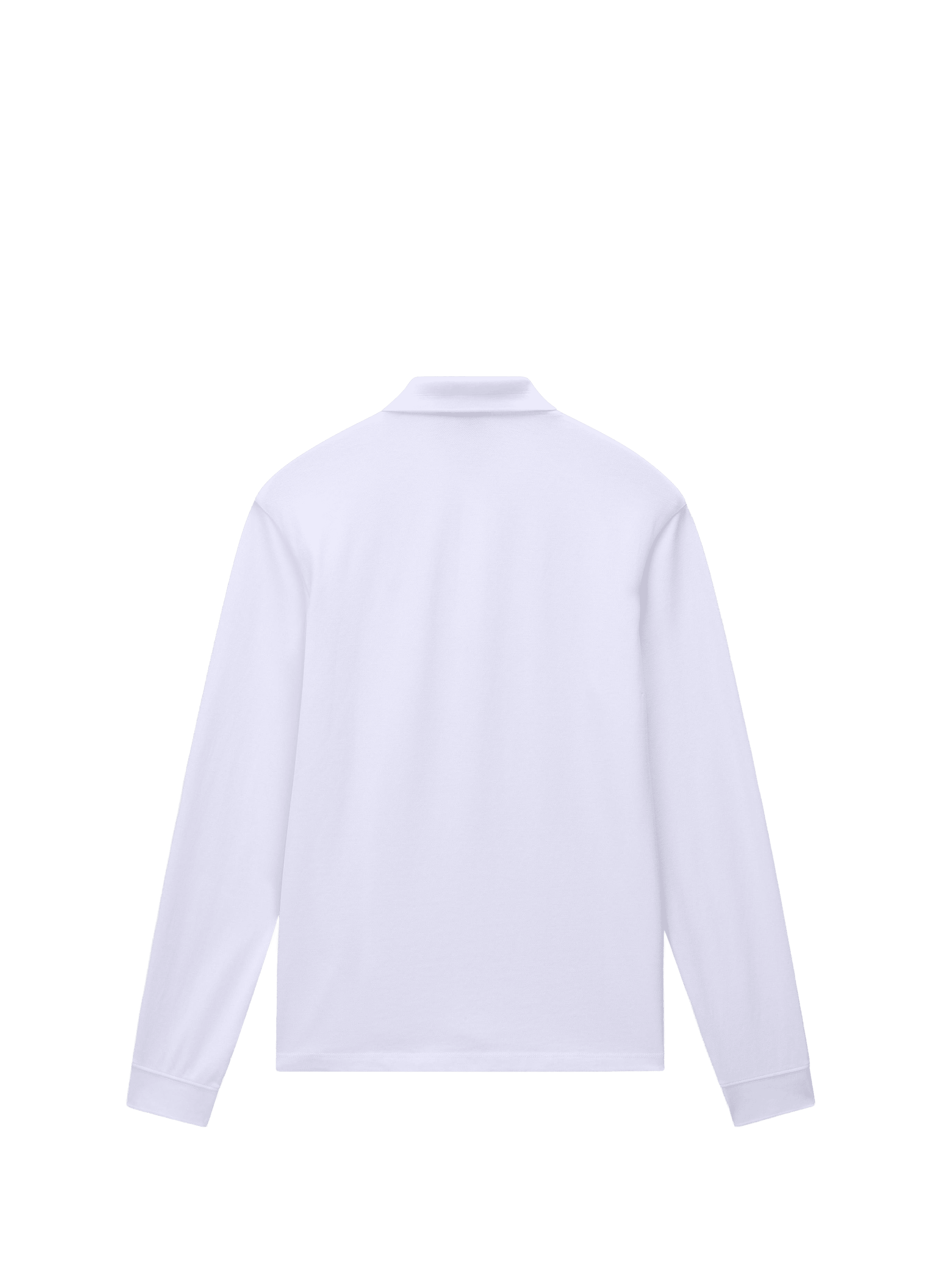 Polo manches longues en coton NAPAPIJRI Blanc