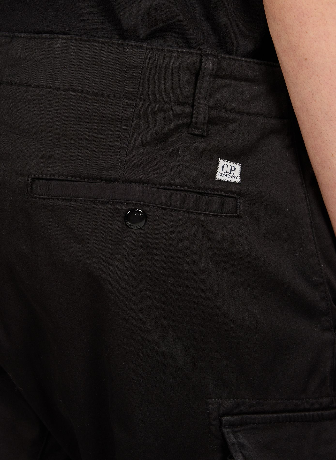 Pantalon en coton mélangé CP COMPANY Noir